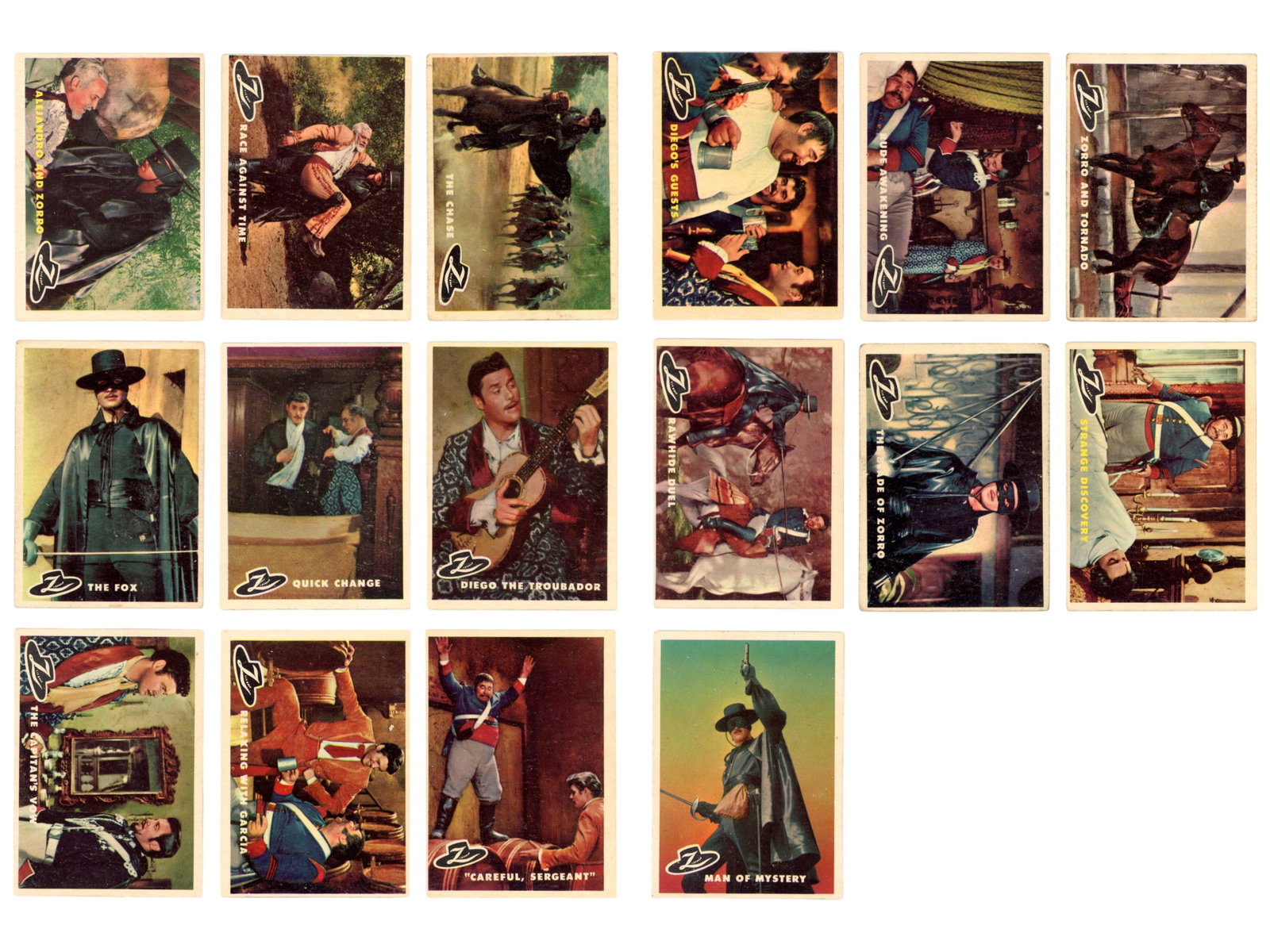 1958 Topps "Zorro" Complete Set - 5
