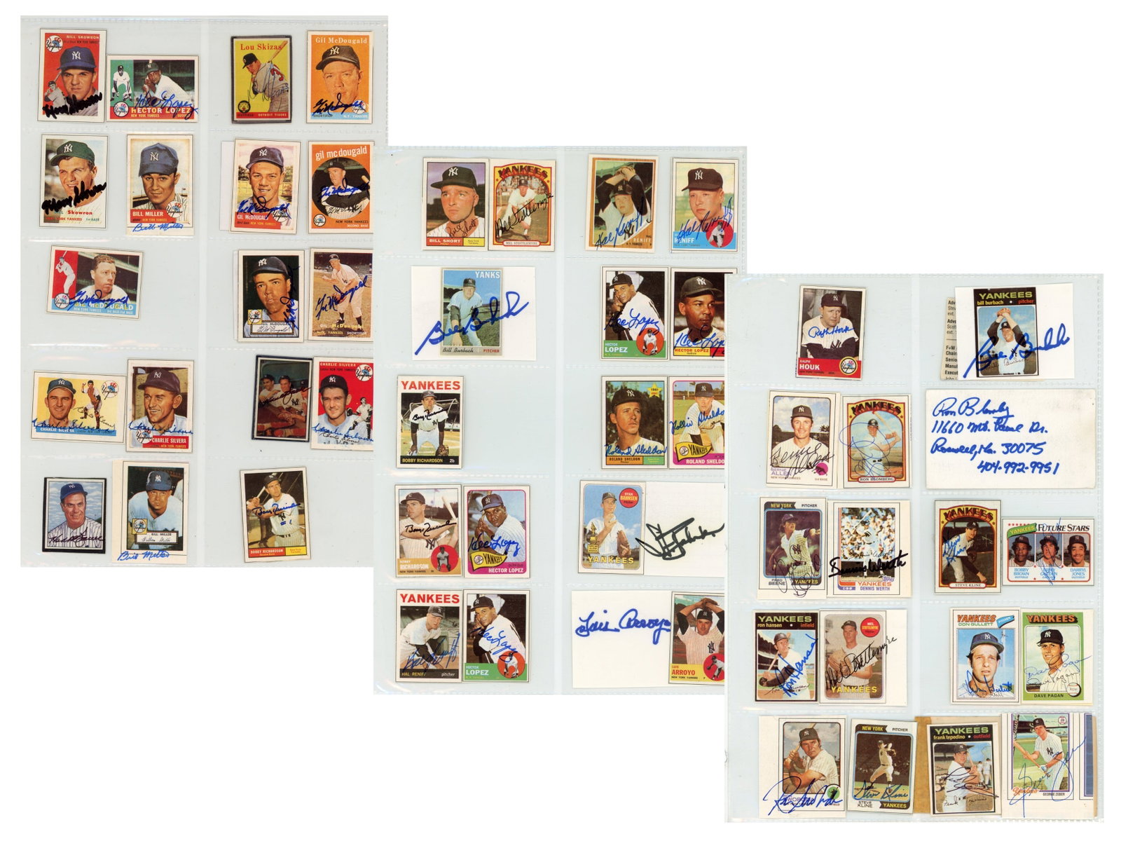 (200+) Yankees Autographs 1950-1990 (1 of 4)