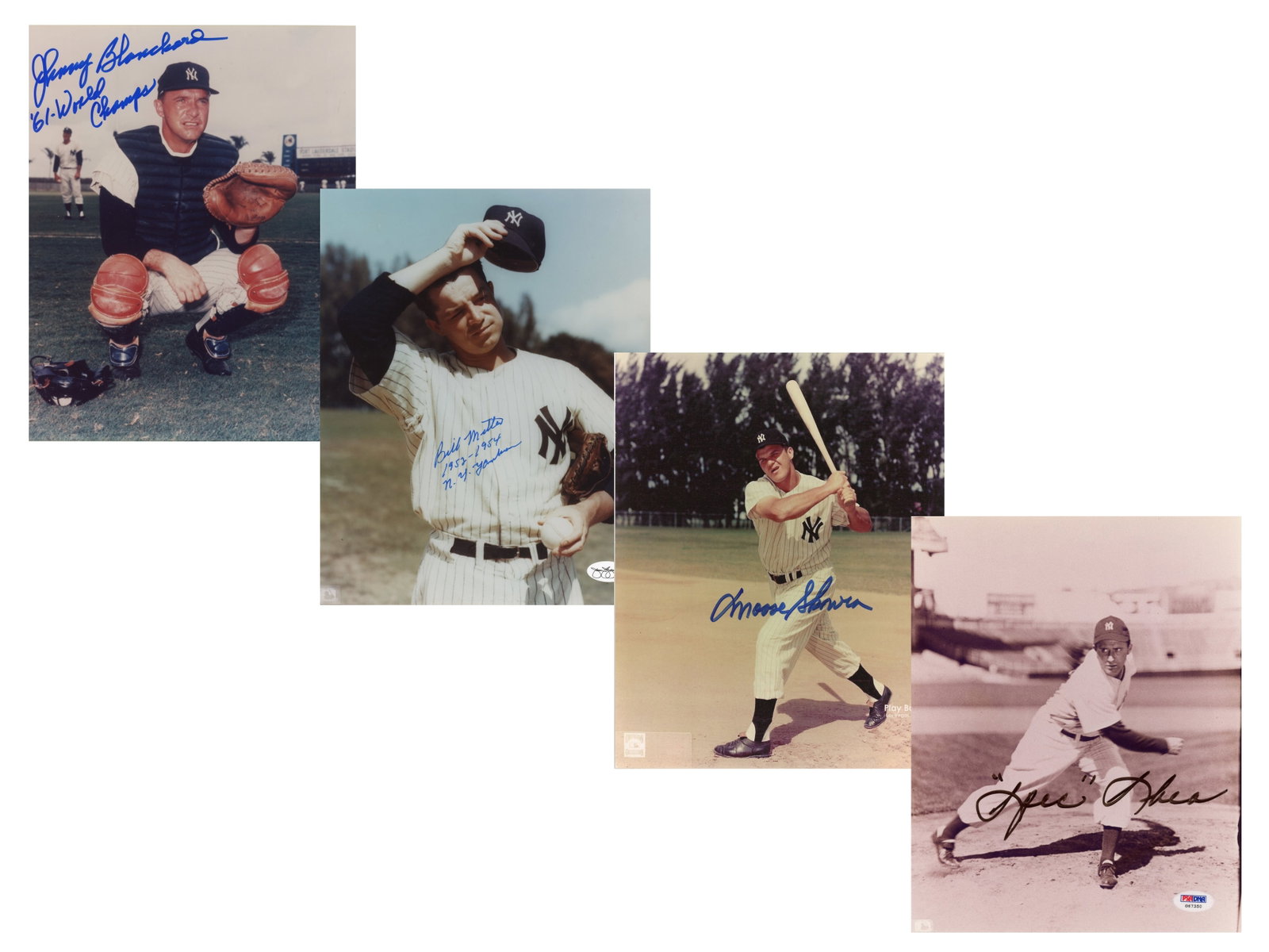 (75+) Yankees Signed Photos 1950s: Group of more than 80 signed photographs of New York Yankees players from the 1950s. Several items bear JSA authentication. While we make every effort to offer authentic autographs, this group is offe