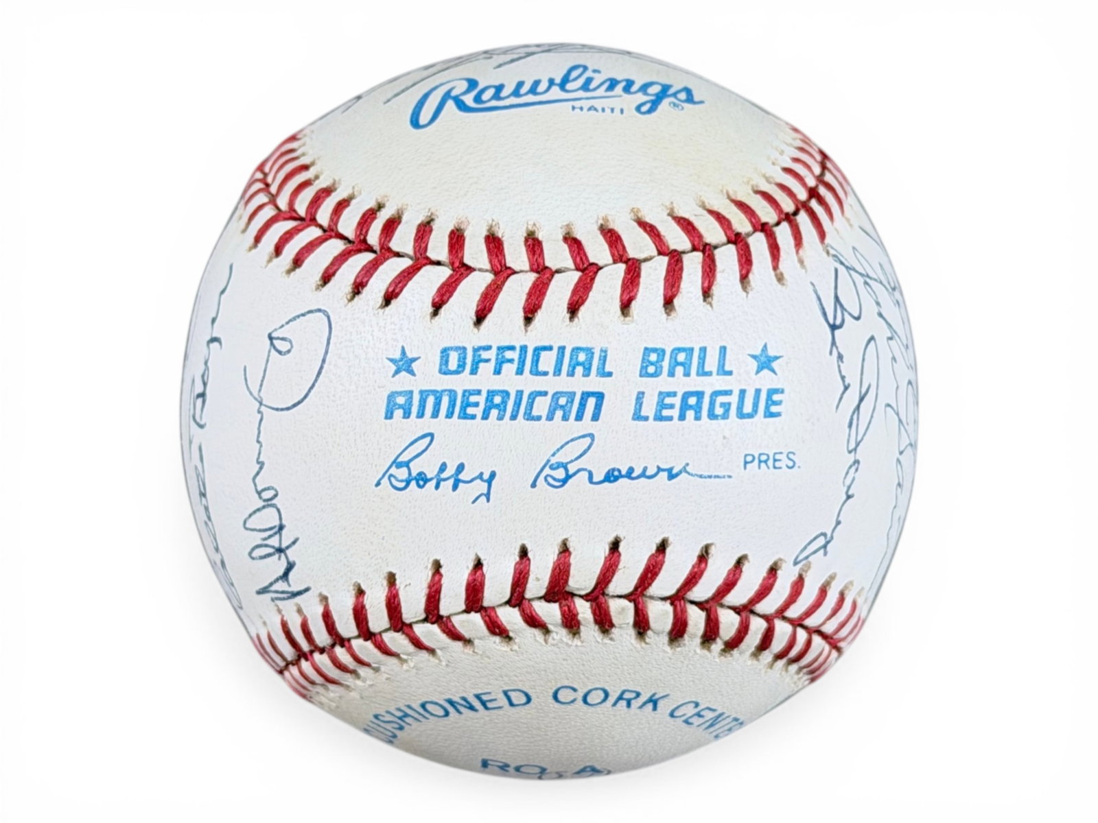 1961 Yankees Team Signed Baseball - JSA - 6
