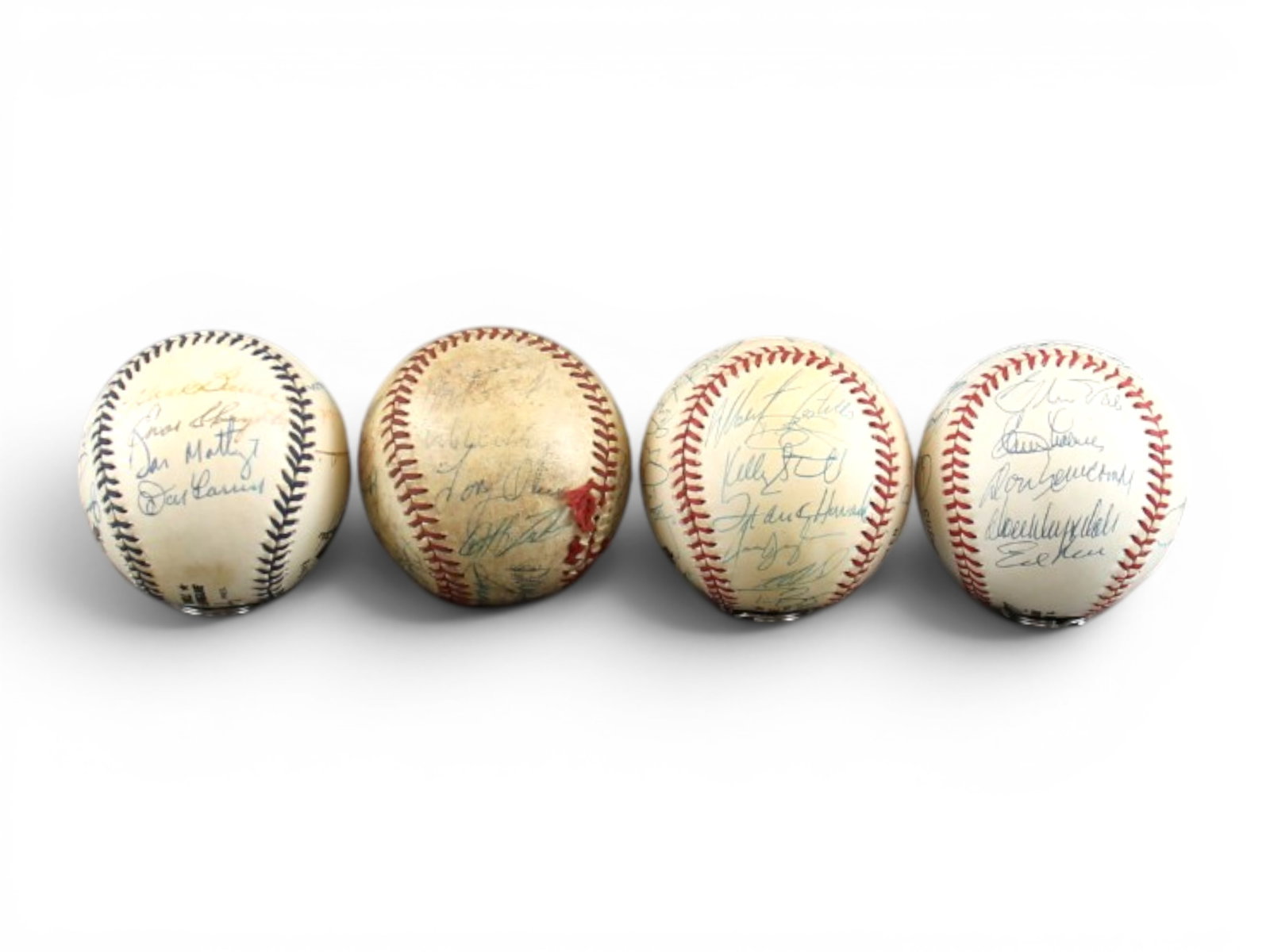 (4) Team Signed Baseballs incl. Dodgers - 3