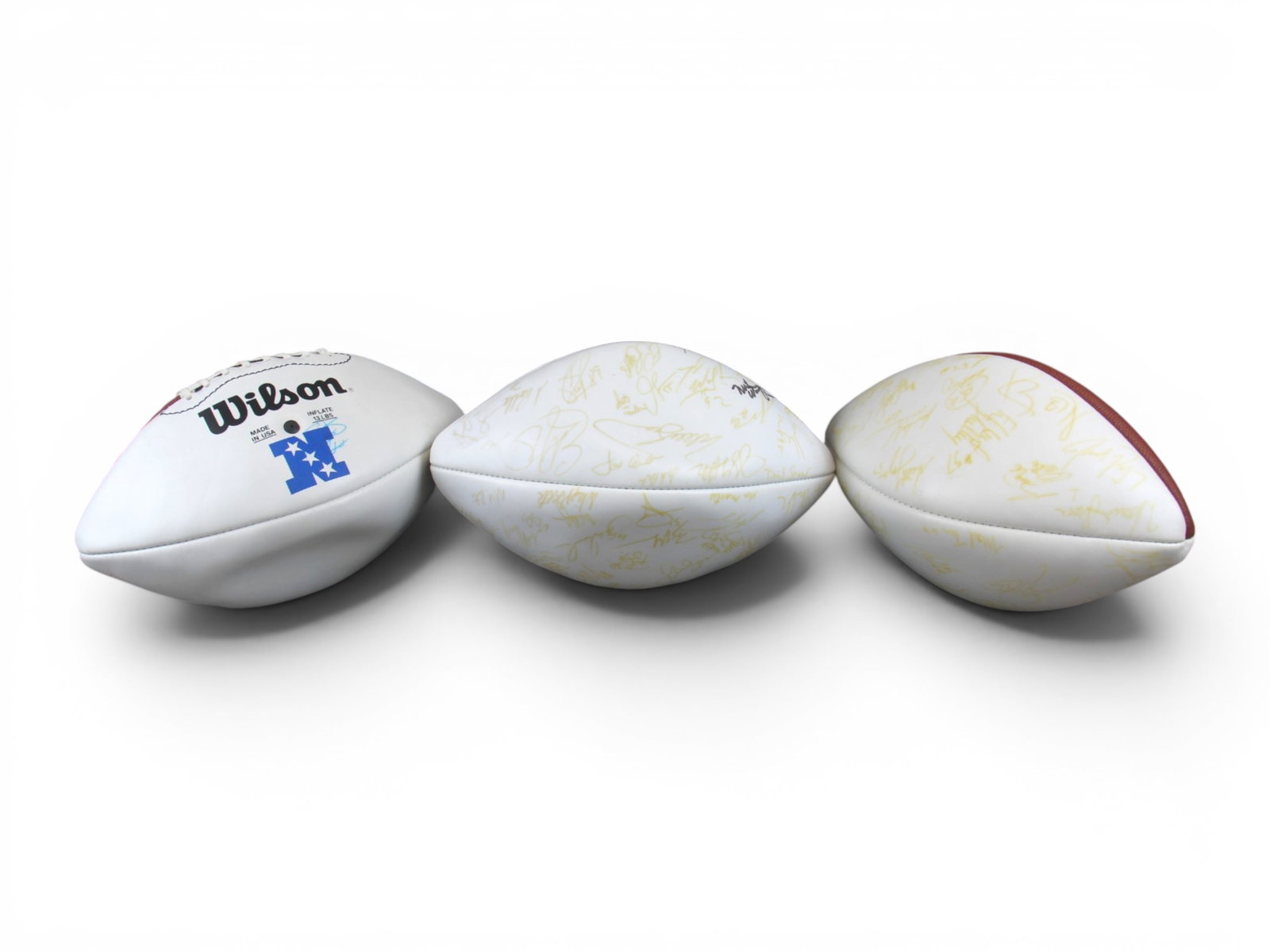 (3) Pro Bowl Signed Footballs 1995-2001 (1 of 11)