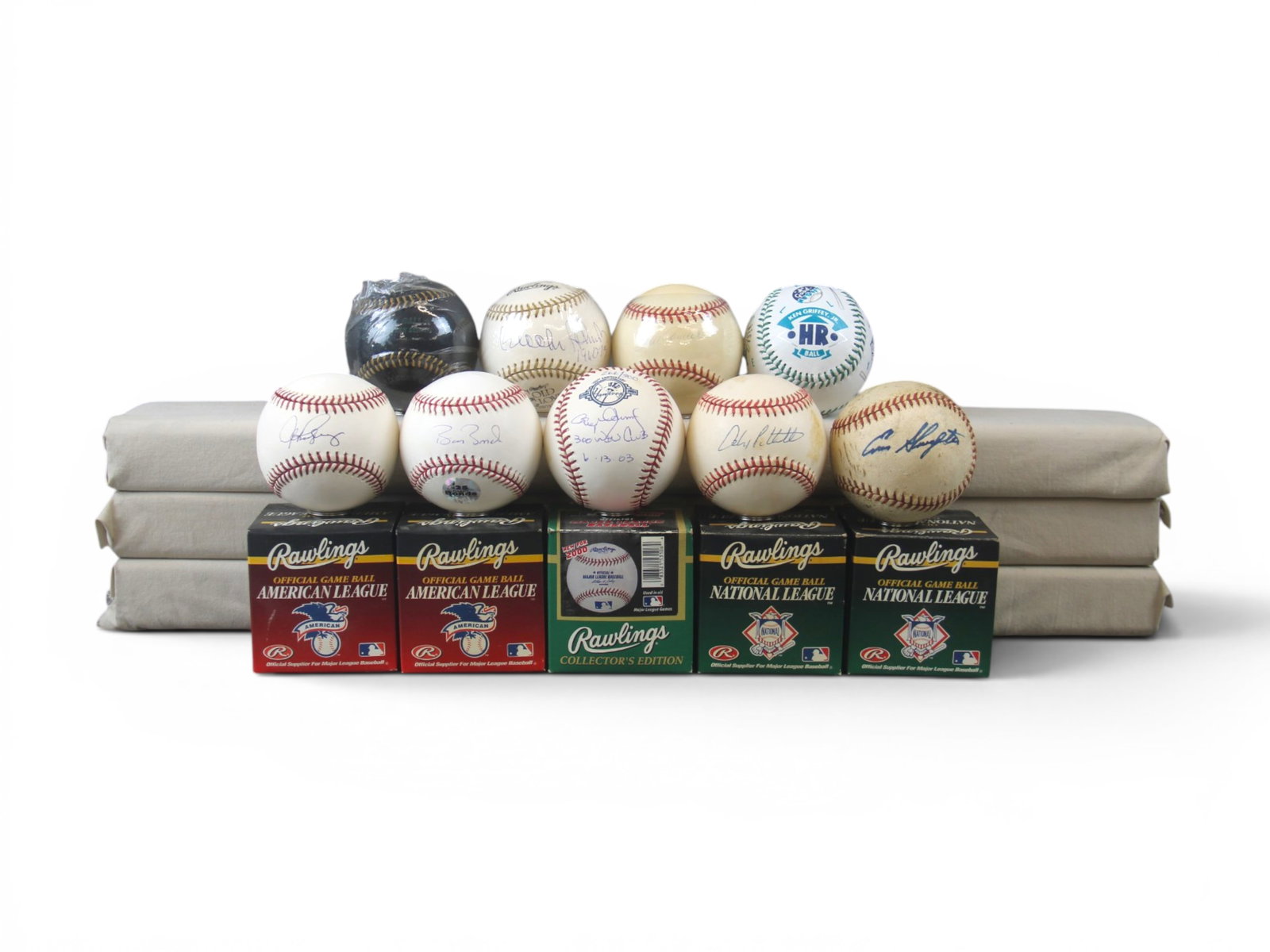 (8) Signed Baseballs Plus (6) Unsigned - 9