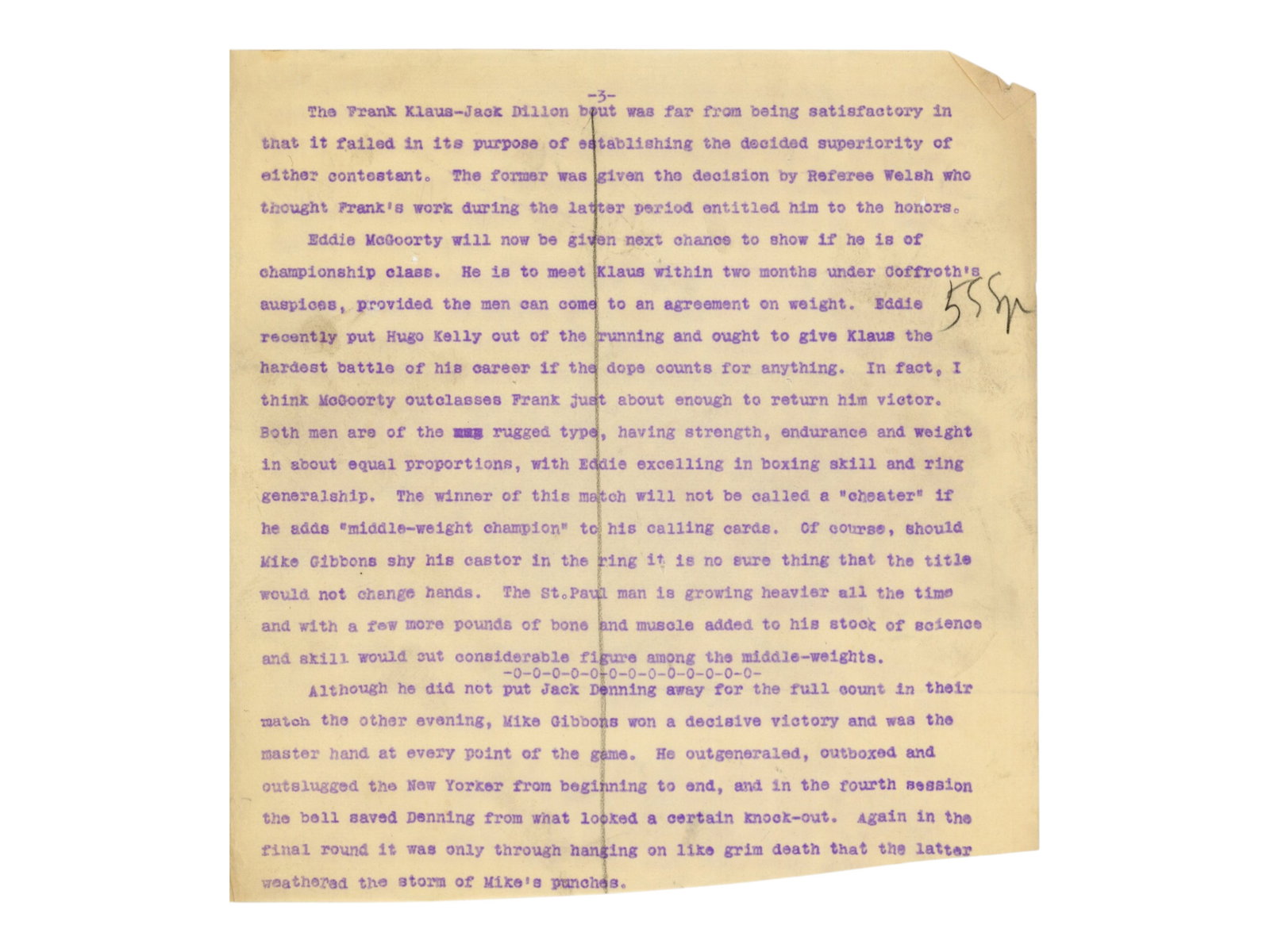 James J. Corbett Signed Manuscript - JSA - 8