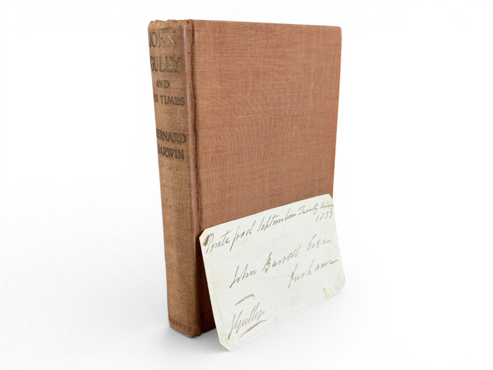 1833 John Gully Signed Free Frank Panel & Book (1 of 4)