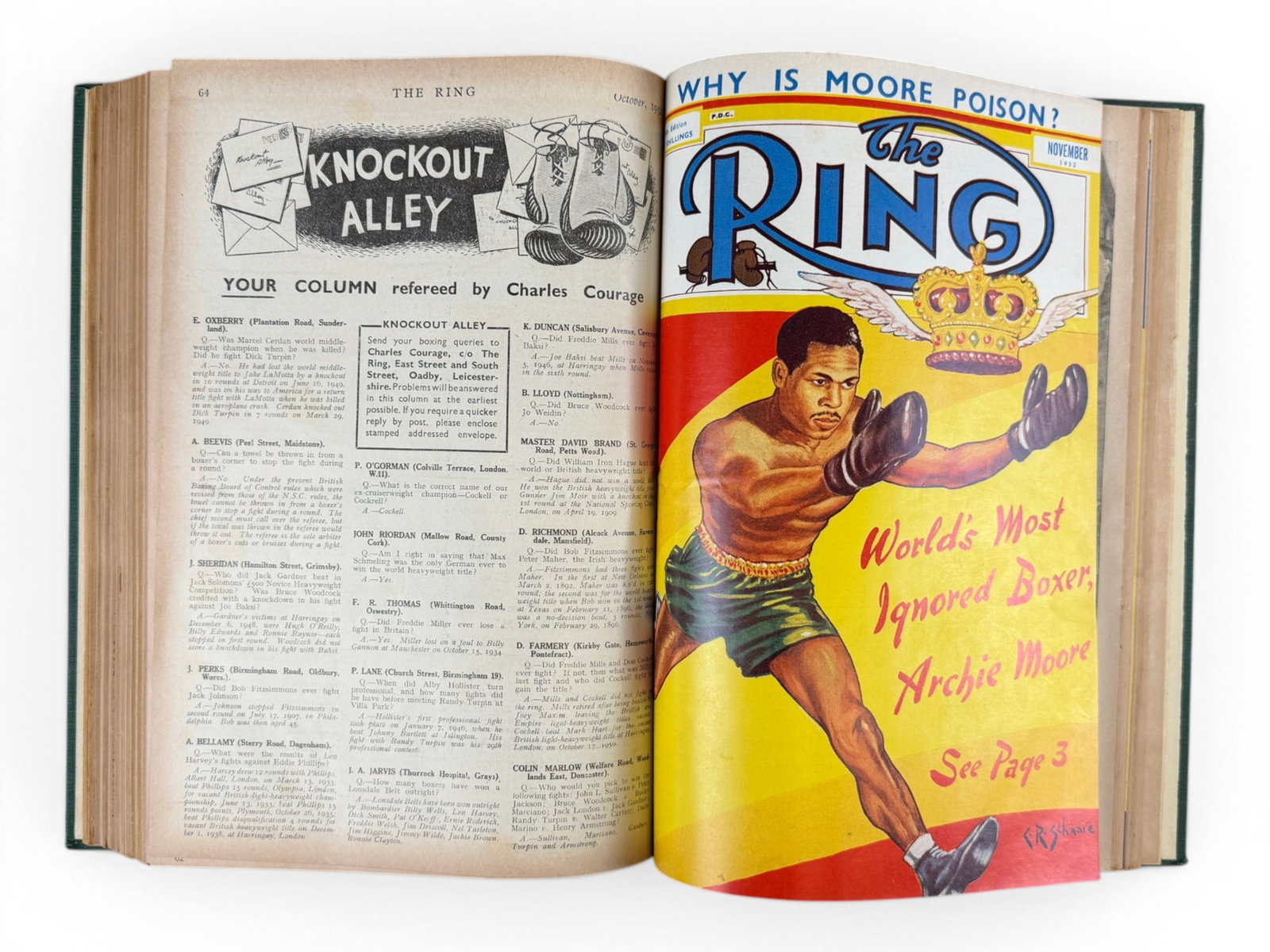 1952 Ring Magazine Bound Volume - 12