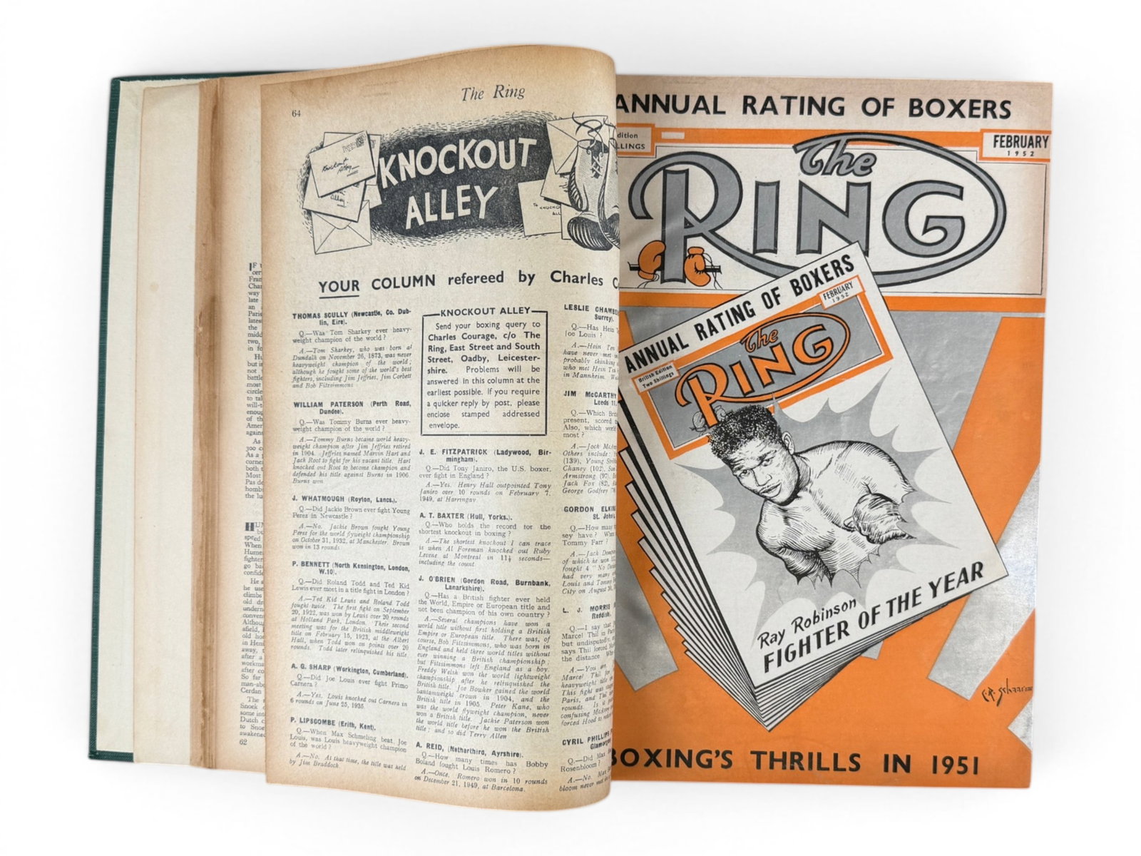 1952 Ring Magazine Bound Volume - 4