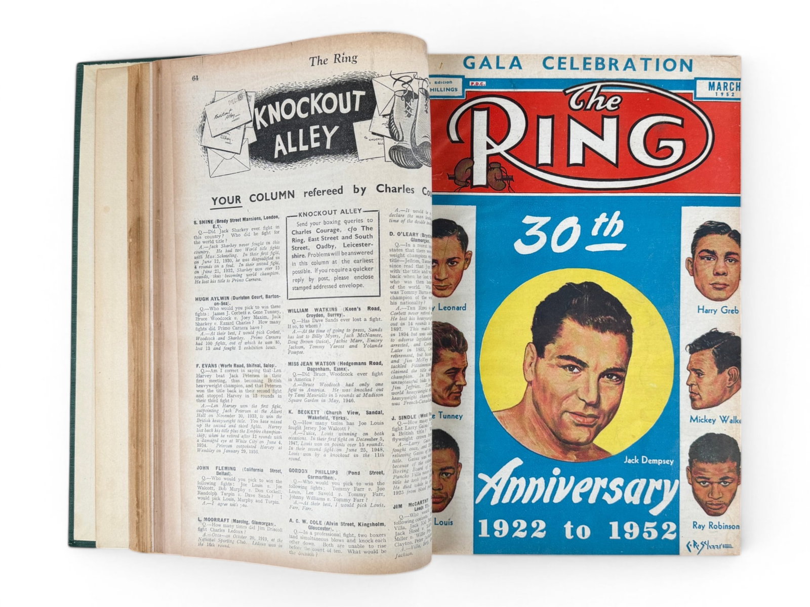 1952 Ring Magazine Bound Volume - 5