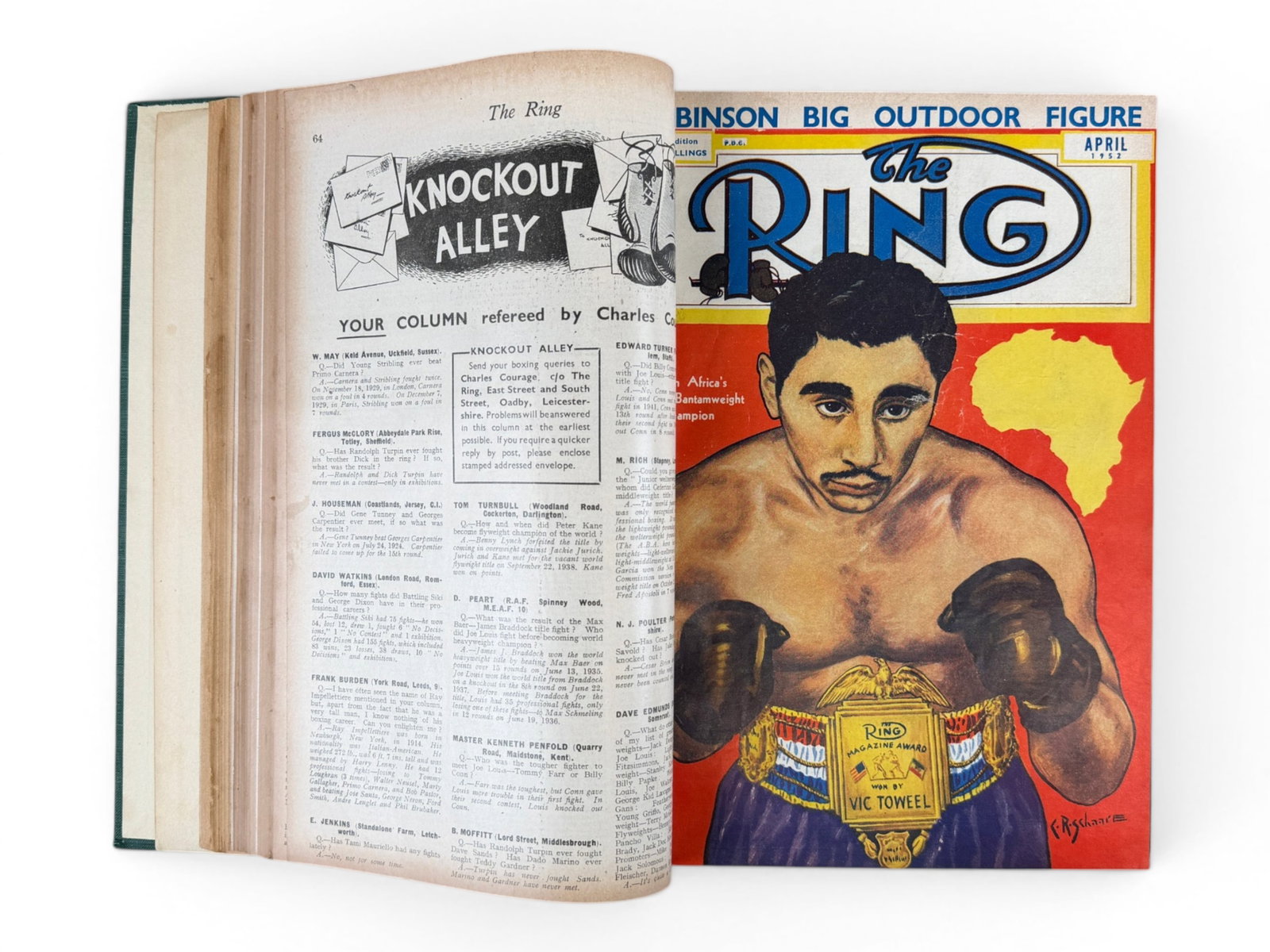 1952 Ring Magazine Bound Volume - 6
