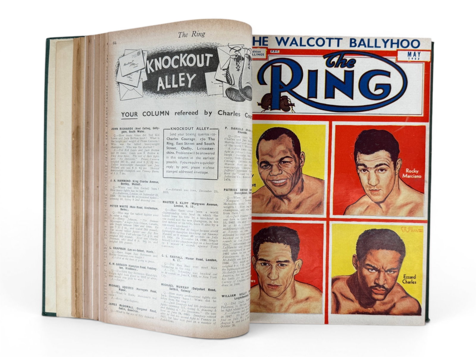1952 Ring Magazine Bound Volume - 7