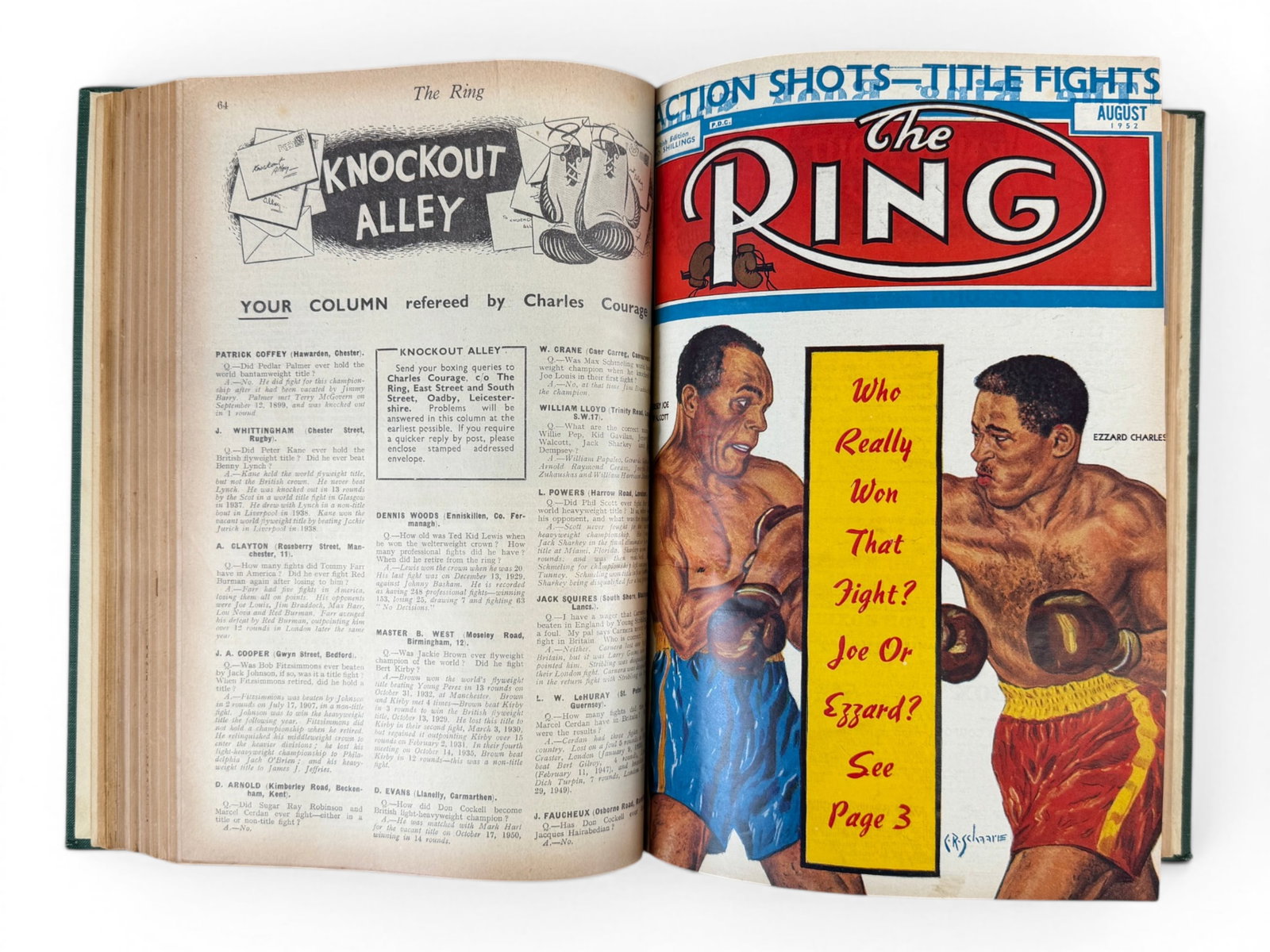1952 Ring Magazine Bound Volume - 9
