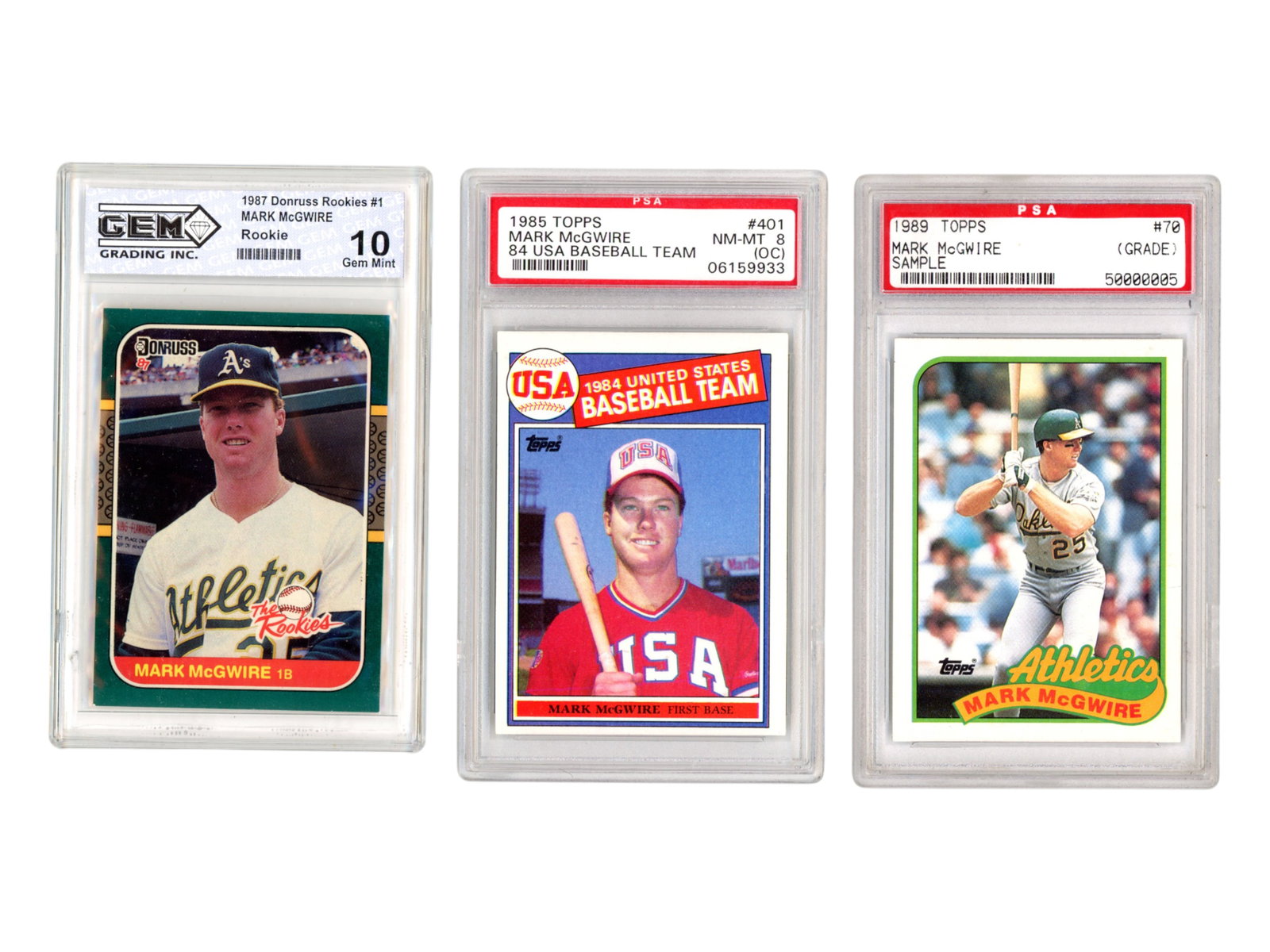 (9) Mark McGwire Graded Cards - 3
