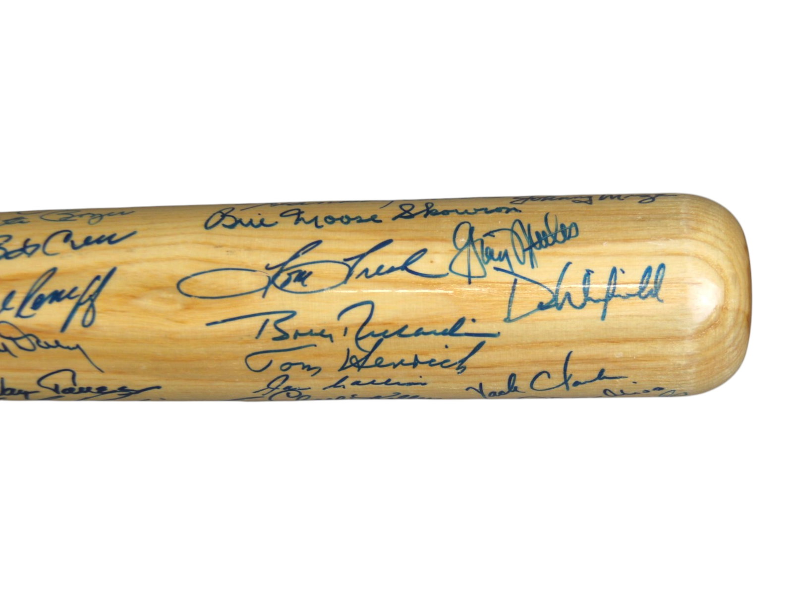 (2) Signed Bats, including Yankees Team Signed Bat - 9