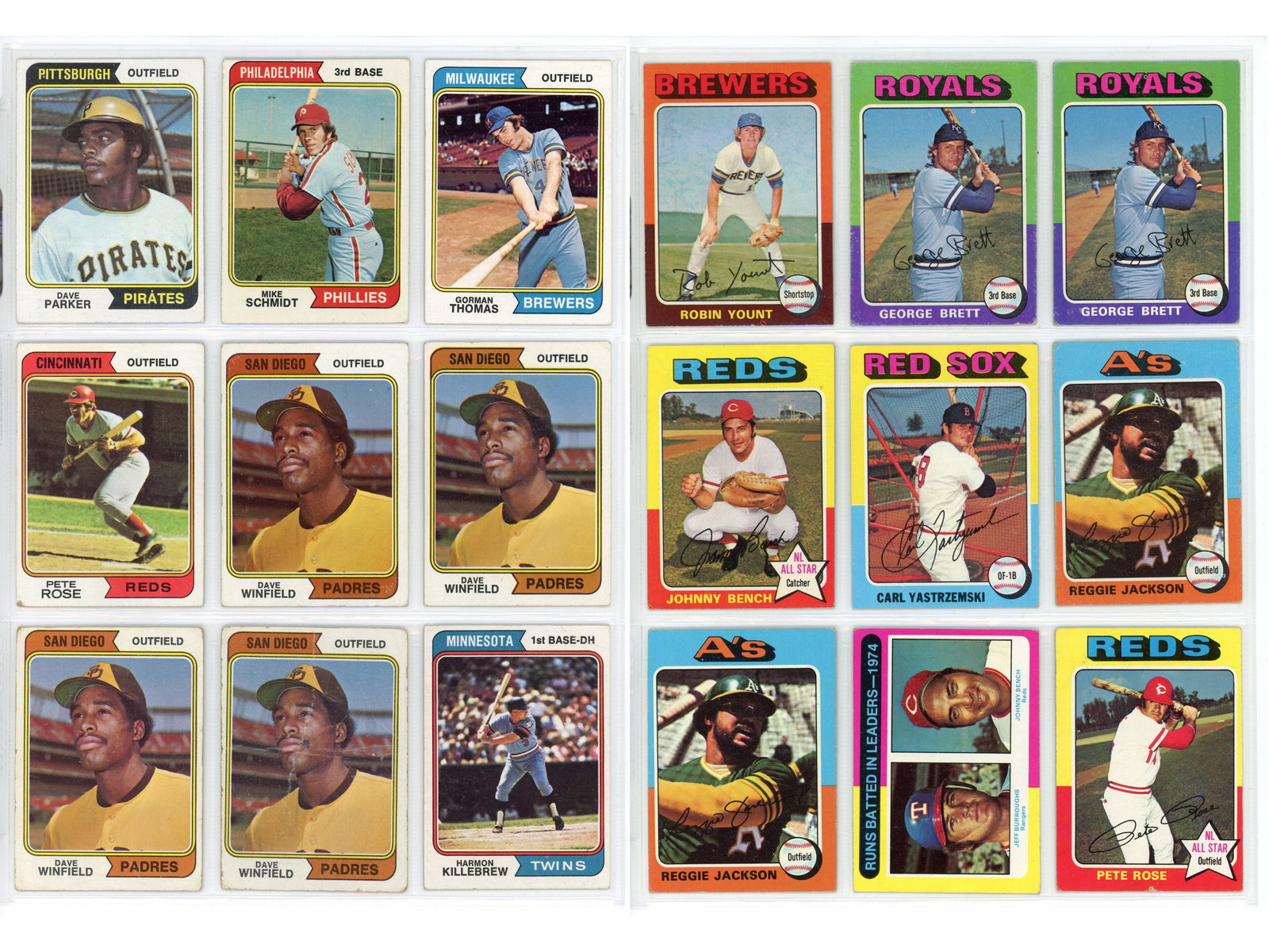 1970's Topps Baseball Card Lot with Stars: Mixed lot of 1970's Topps Baseball Cards. Mixed condition throughout. Includes 1971 Thurman Munson, Pete Rose, Rod Carew, Johnny Bench, 1972 Topps Carl Yastrzemski, Frank Robinson, Roberto Clemente, 1