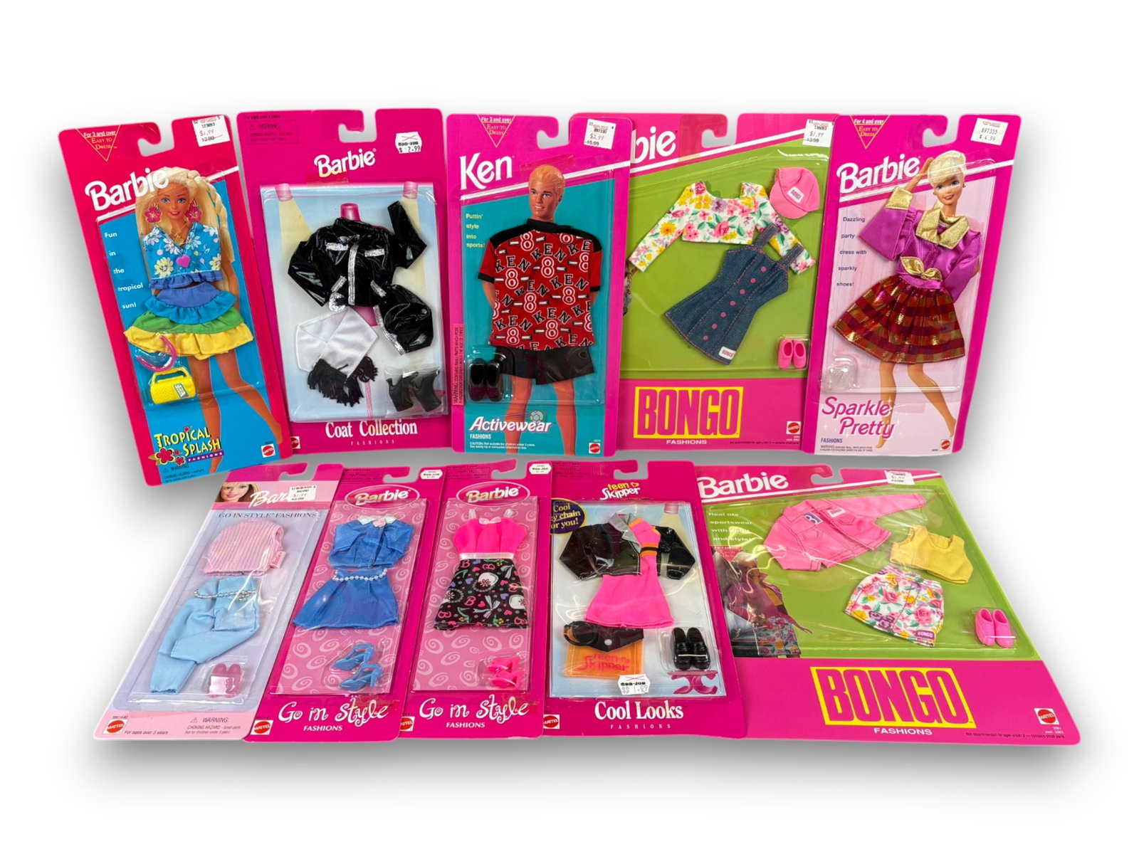 (10) Barbie, Ken & Skipper Clothes (1 of 4)