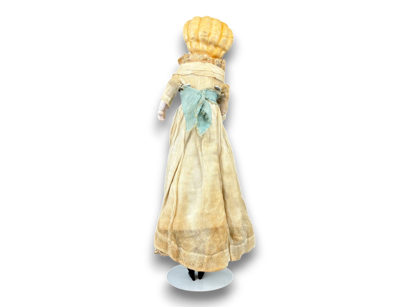 Pumpkin Head Wax Doll - 6
