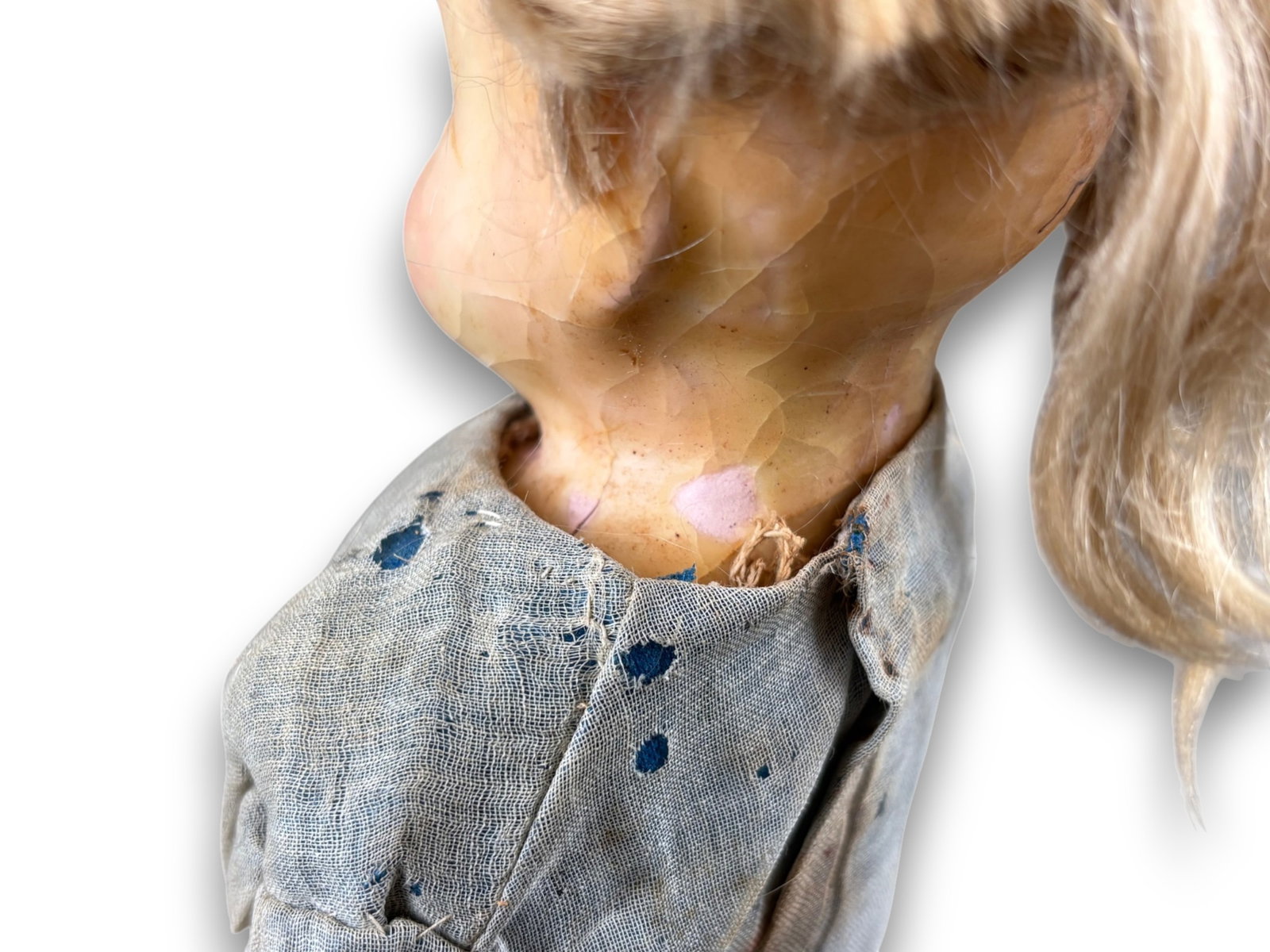 Antique Wax Doll - 8
