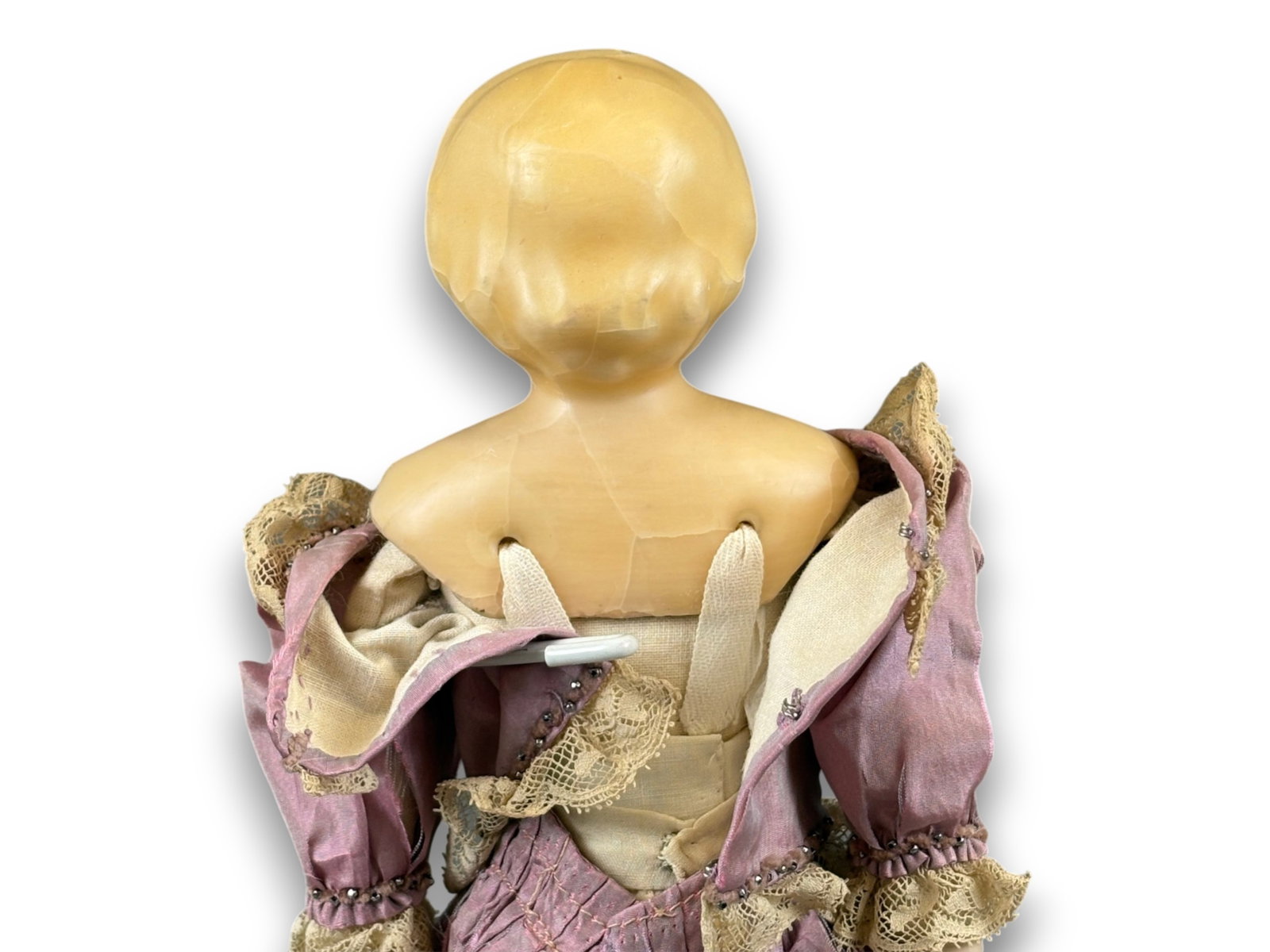 Antique Wax Doll - 12