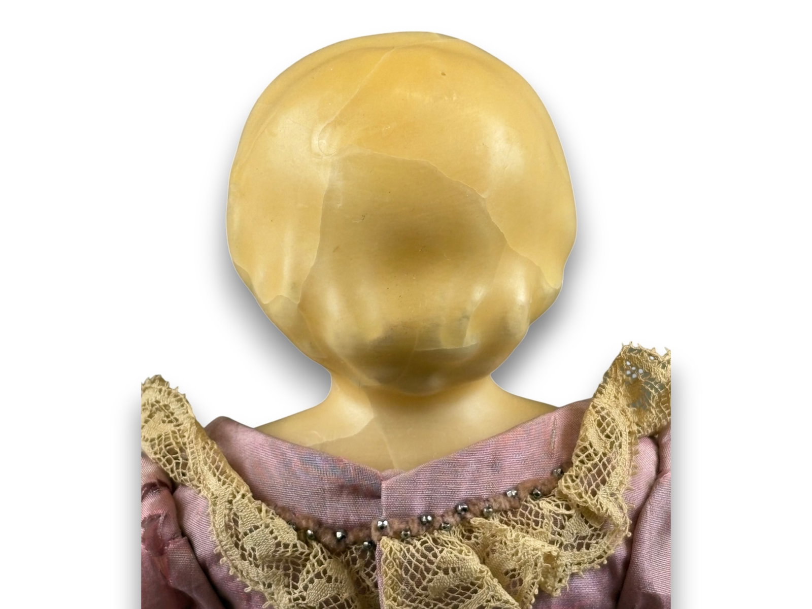 Antique Wax Doll - 6