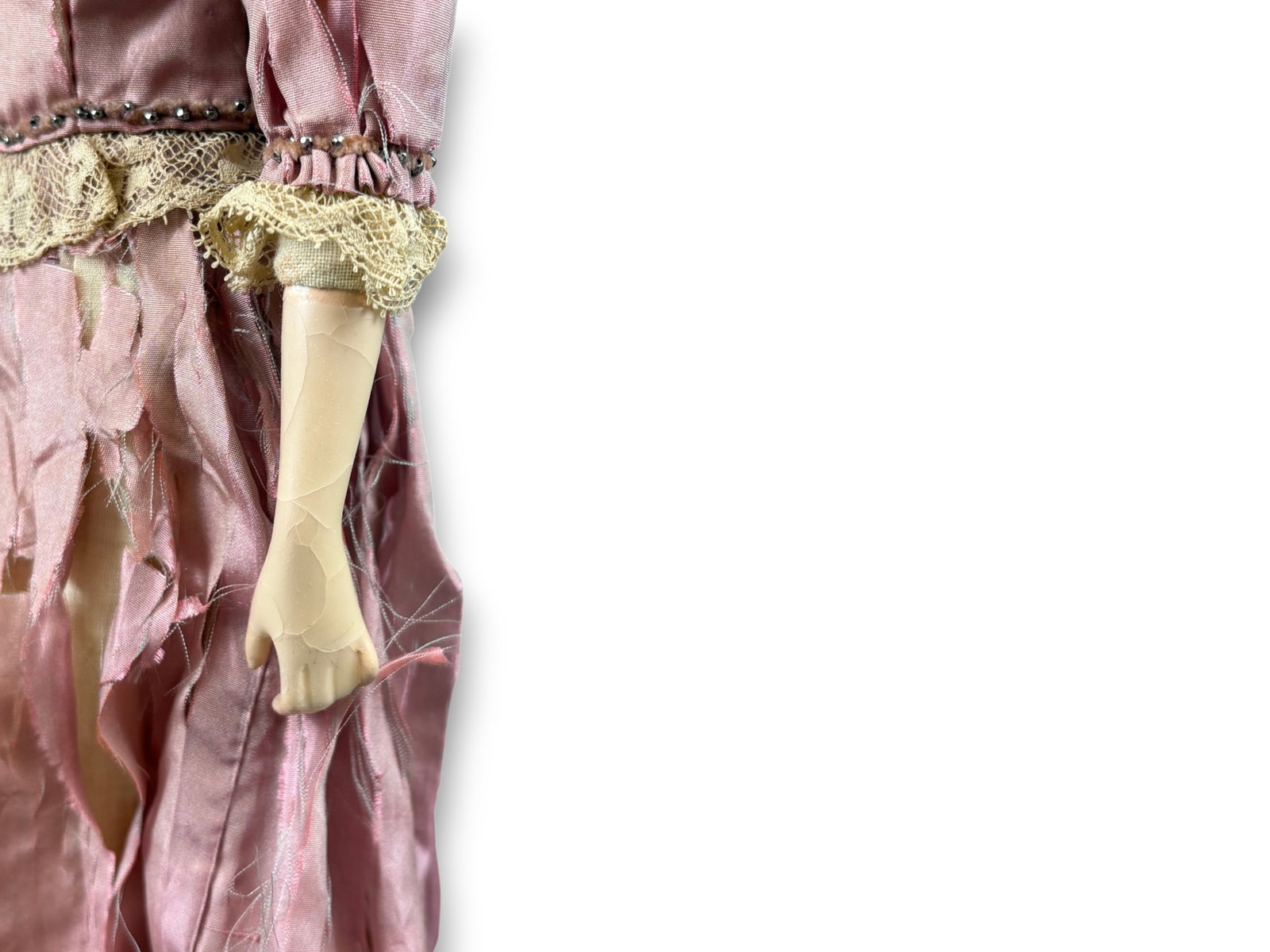 Antique Wax Doll - 7