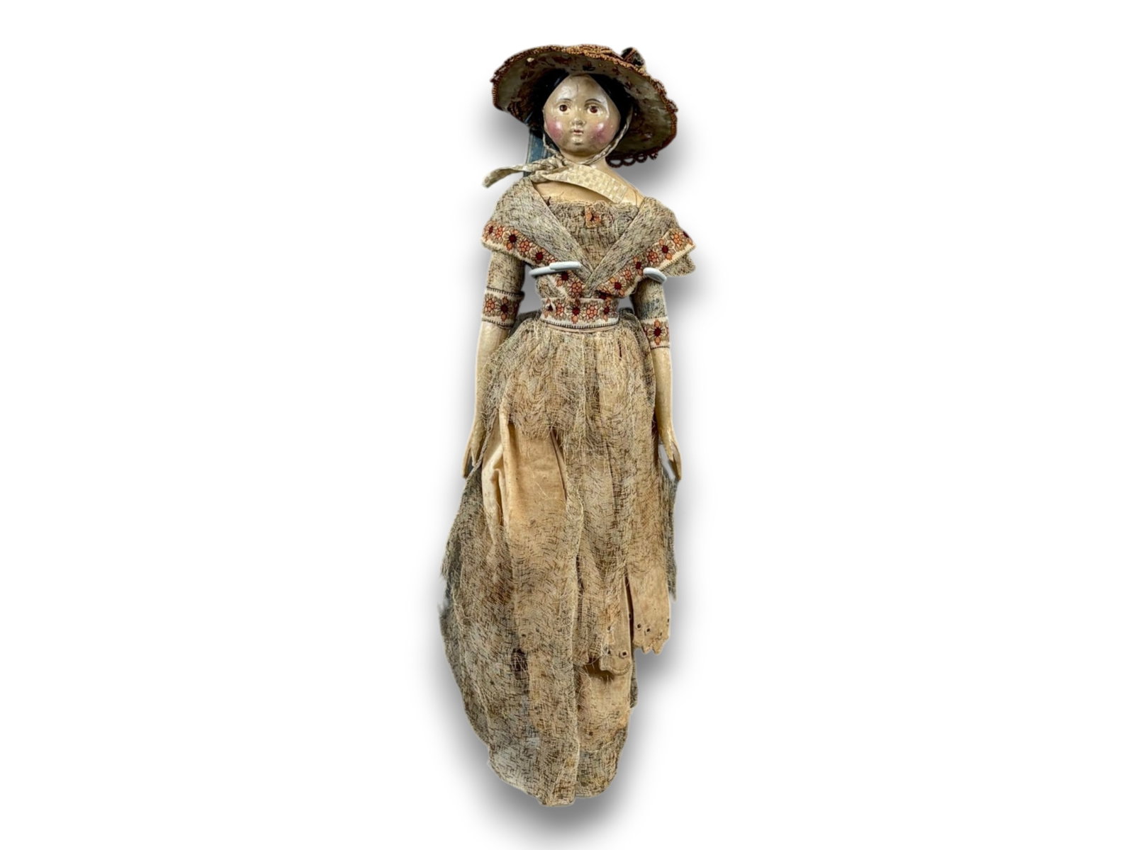 (2) Papier Mache Dolls - 2