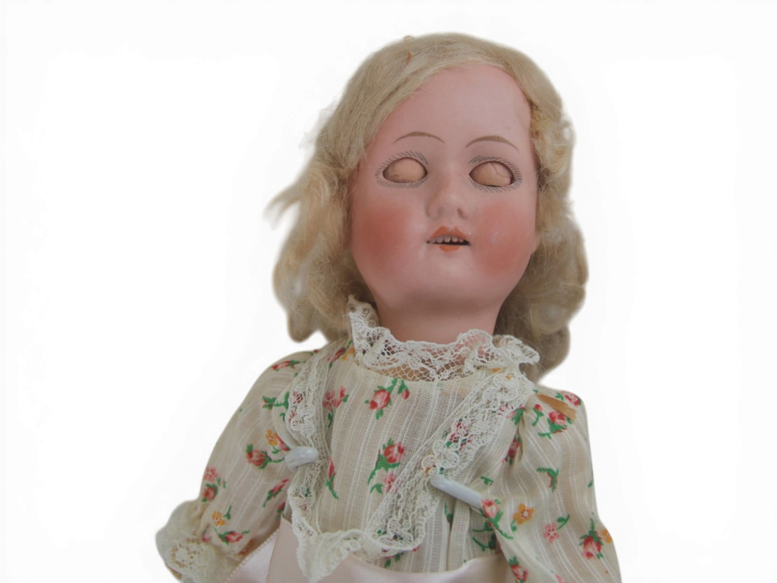 (2) German Bisque Head Dolls - 14