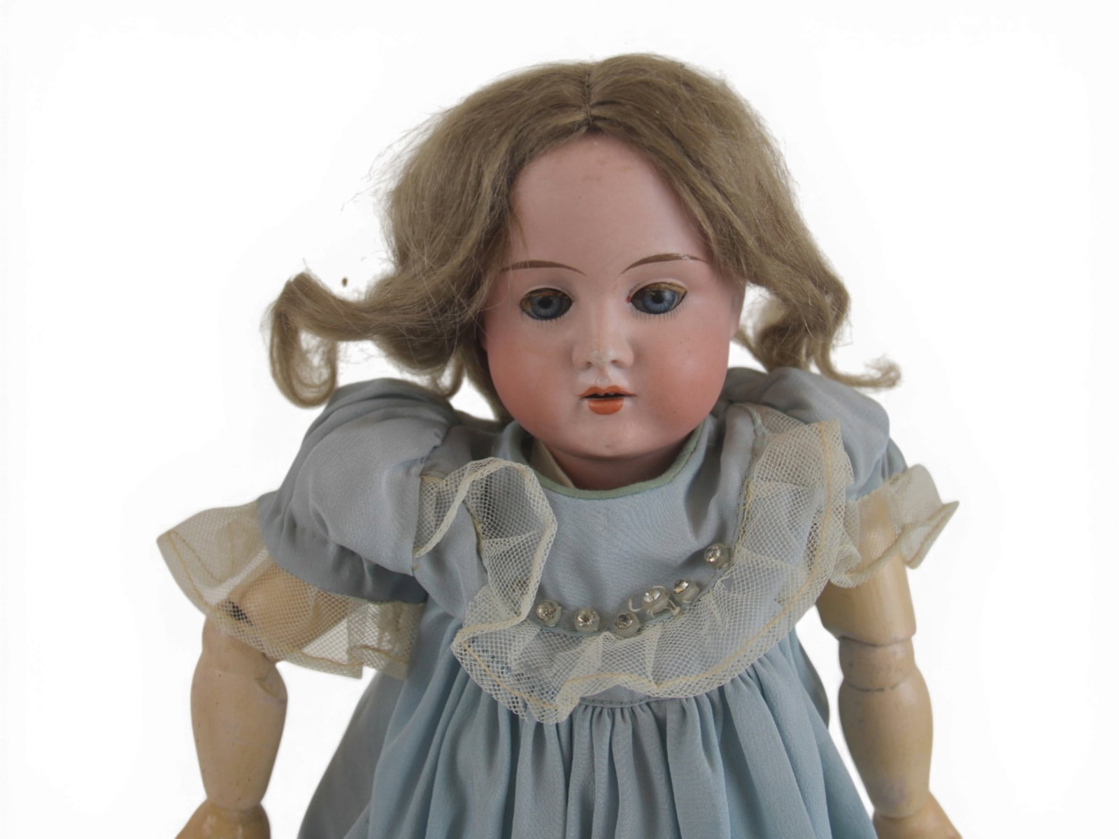 (2) German Bisque Head Dolls - 3