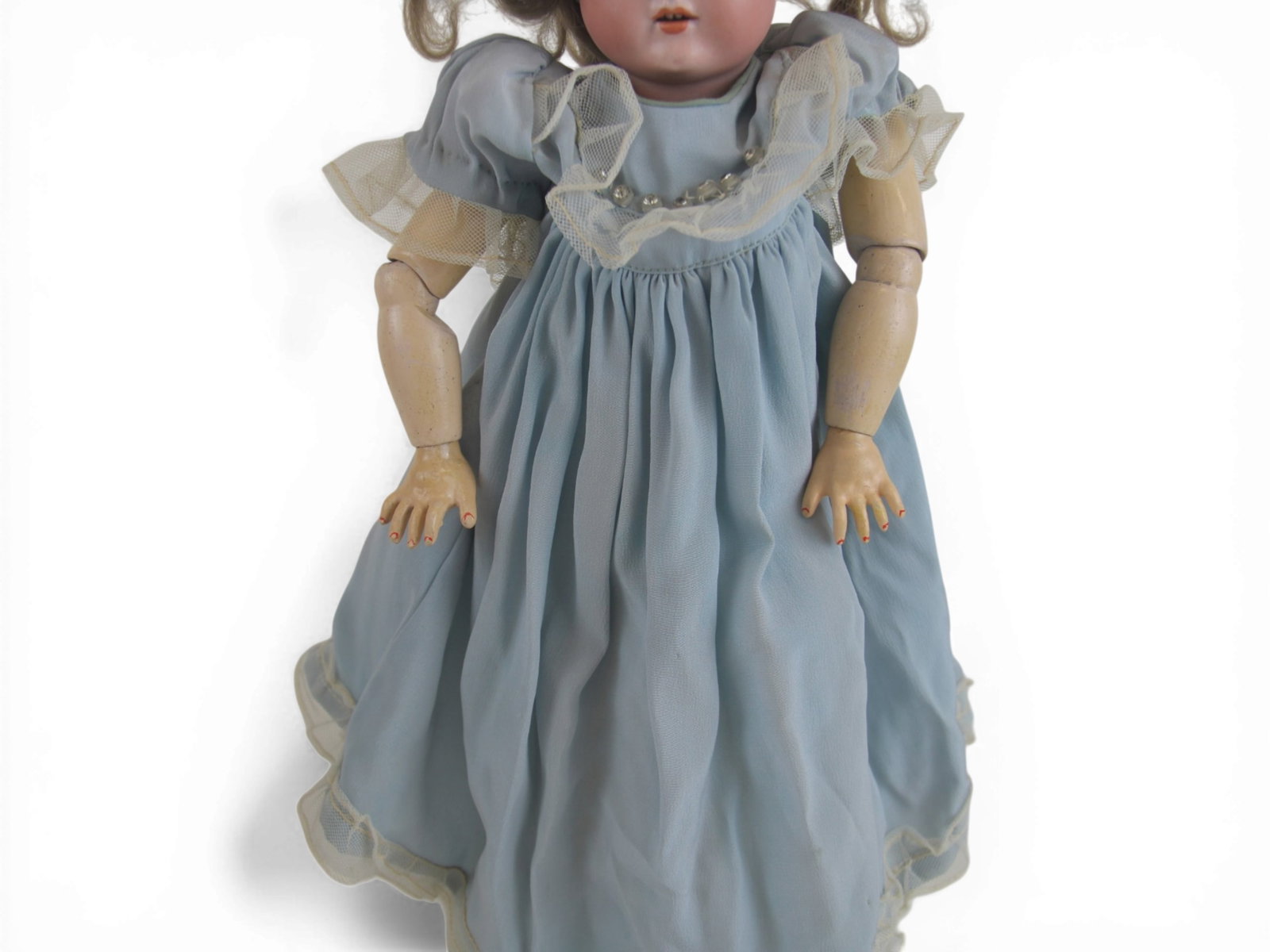 (2) German Bisque Head Dolls - 4