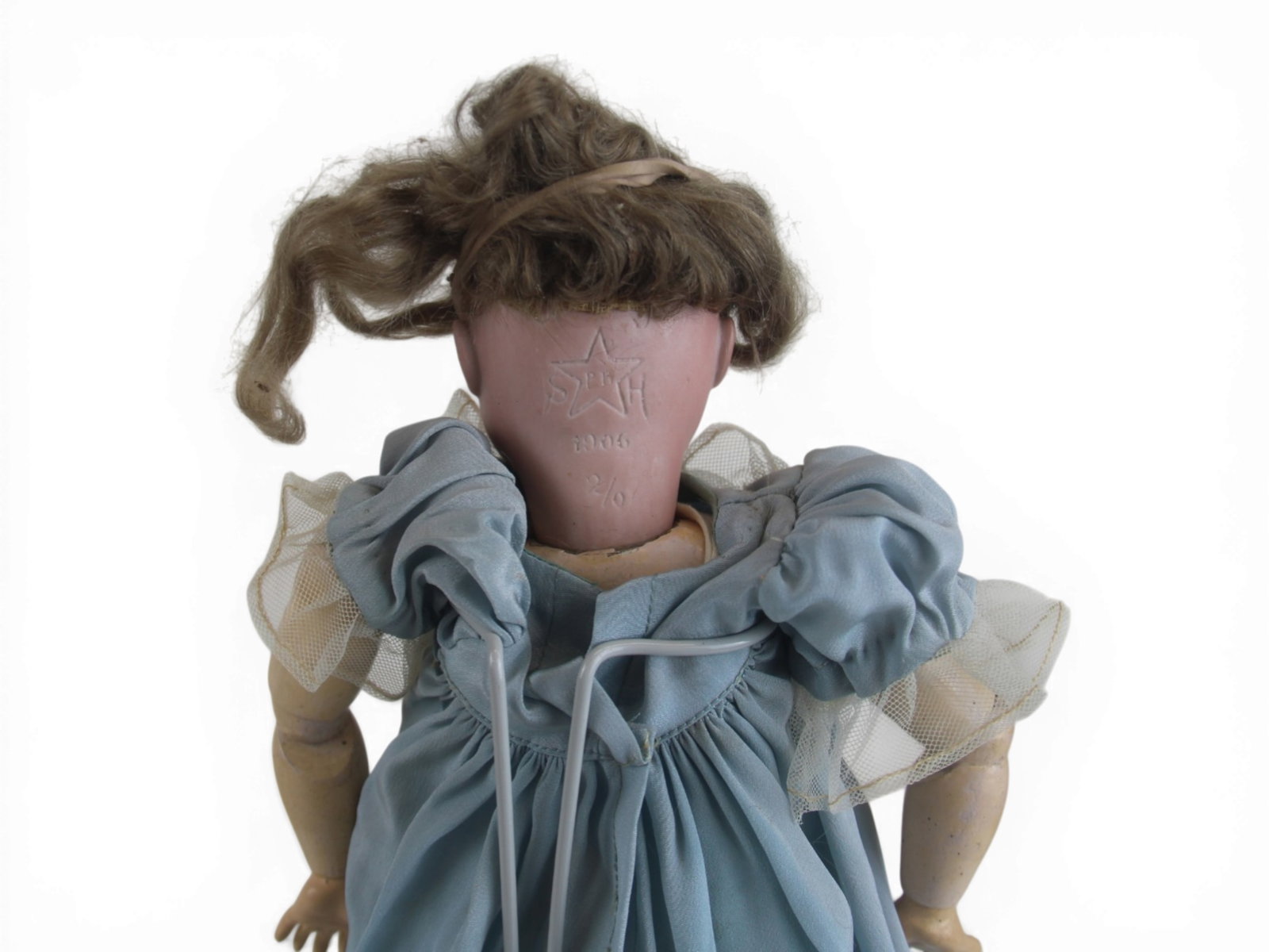 (2) German Bisque Head Dolls - 8