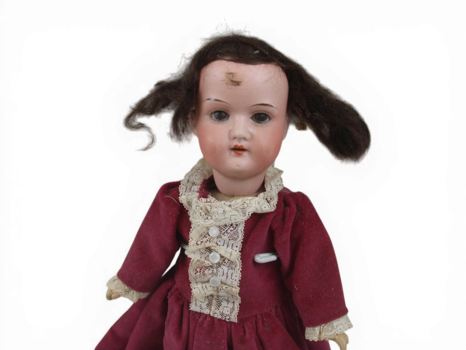 (2) German Bisque Head Dolls - 8