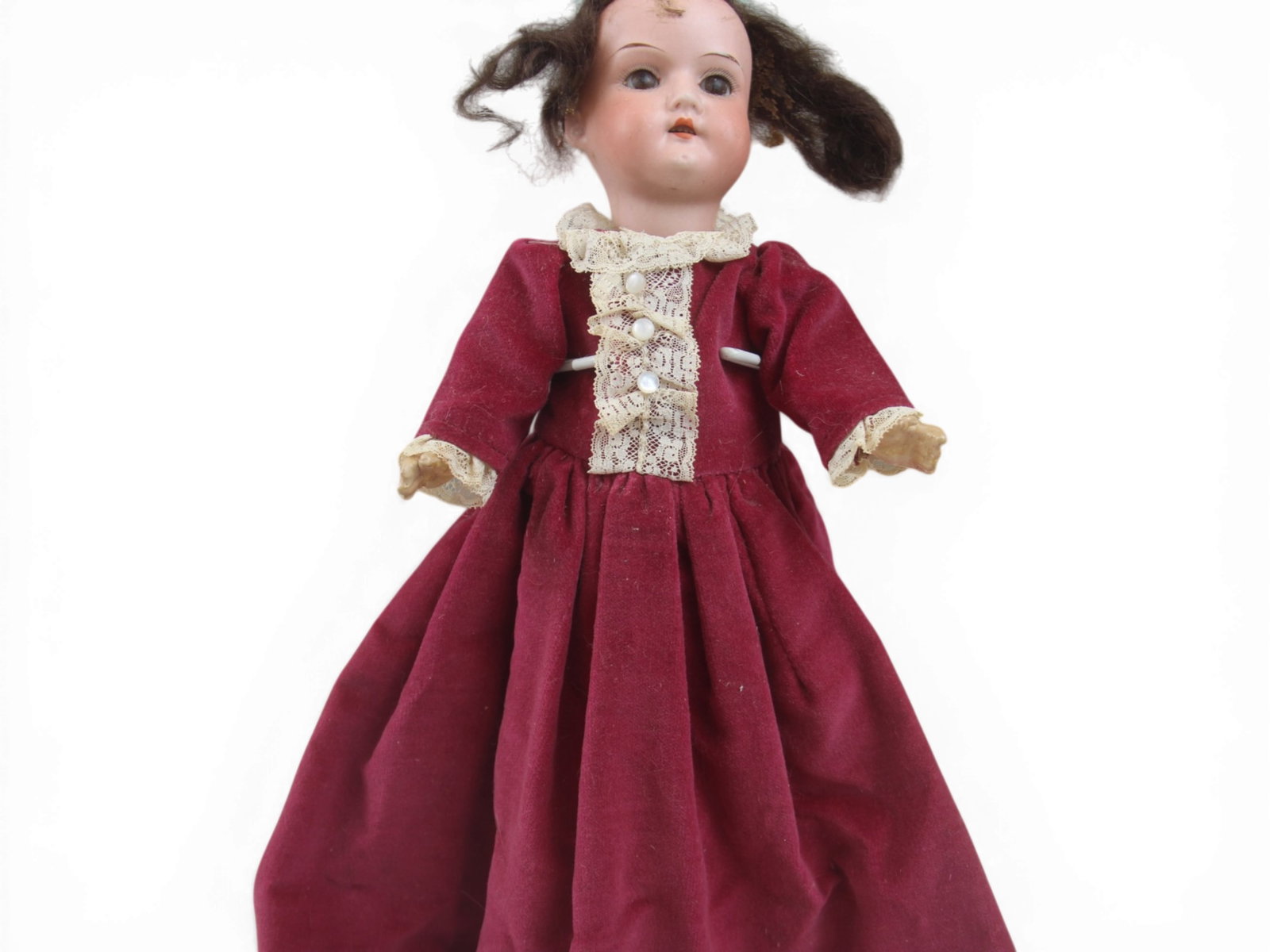 (2) German Bisque Head Dolls - 9