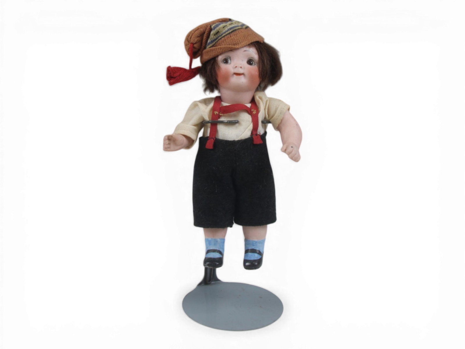 Kestner 189 Googly Boy Doll: 6.5 inch Kestner 189 googly boy all bisque doll with original regional costume. Circa 1915. Shipping: Weiss Auctions offers full-service, in-house shipping for nearly all items in this auction. For a 