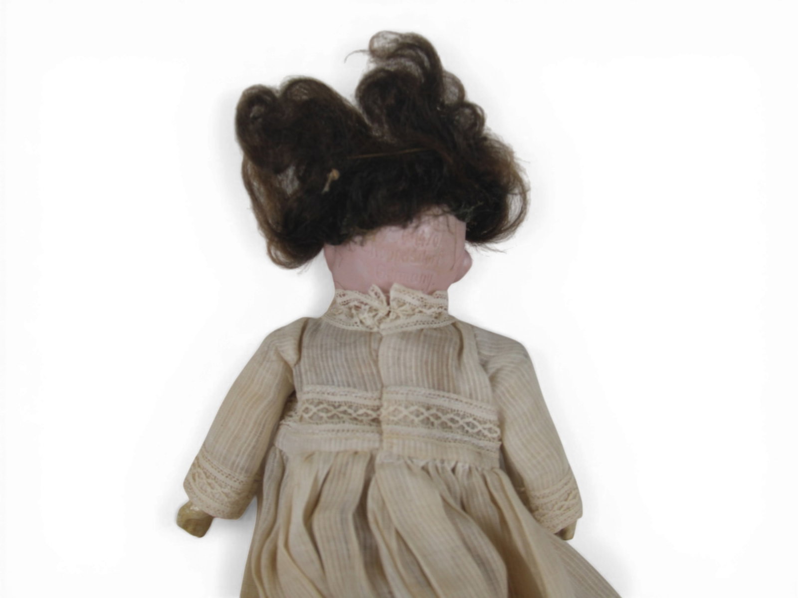 (2) German Bisque Head Dolls - 12