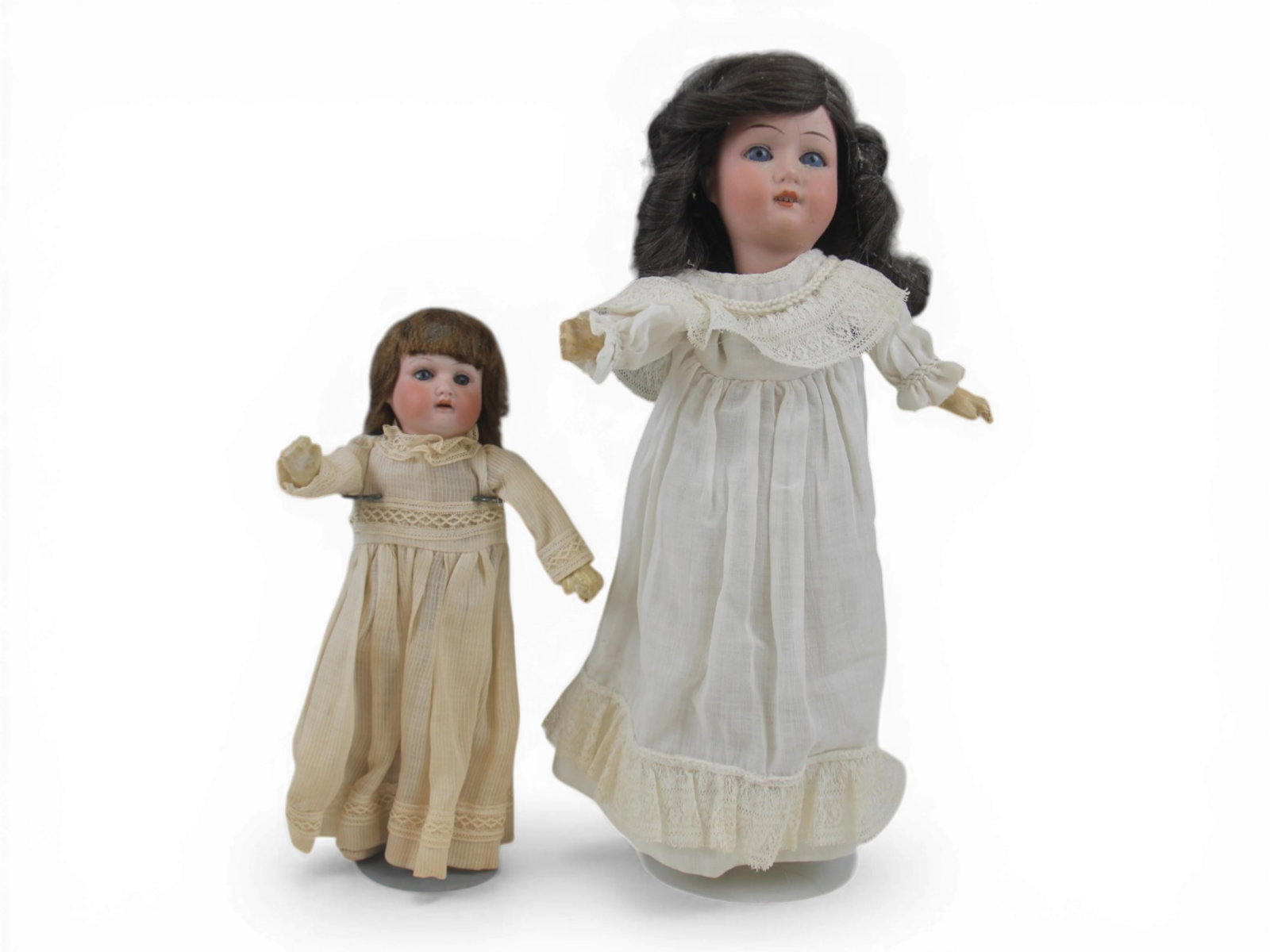 (2) German Bisque Head Dolls (1 of 14)