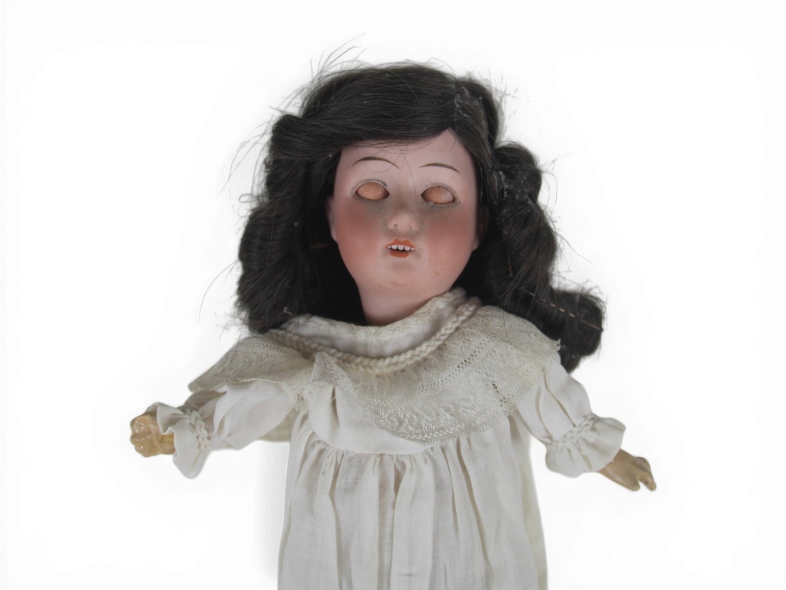 (2) German Bisque Head Dolls - 3