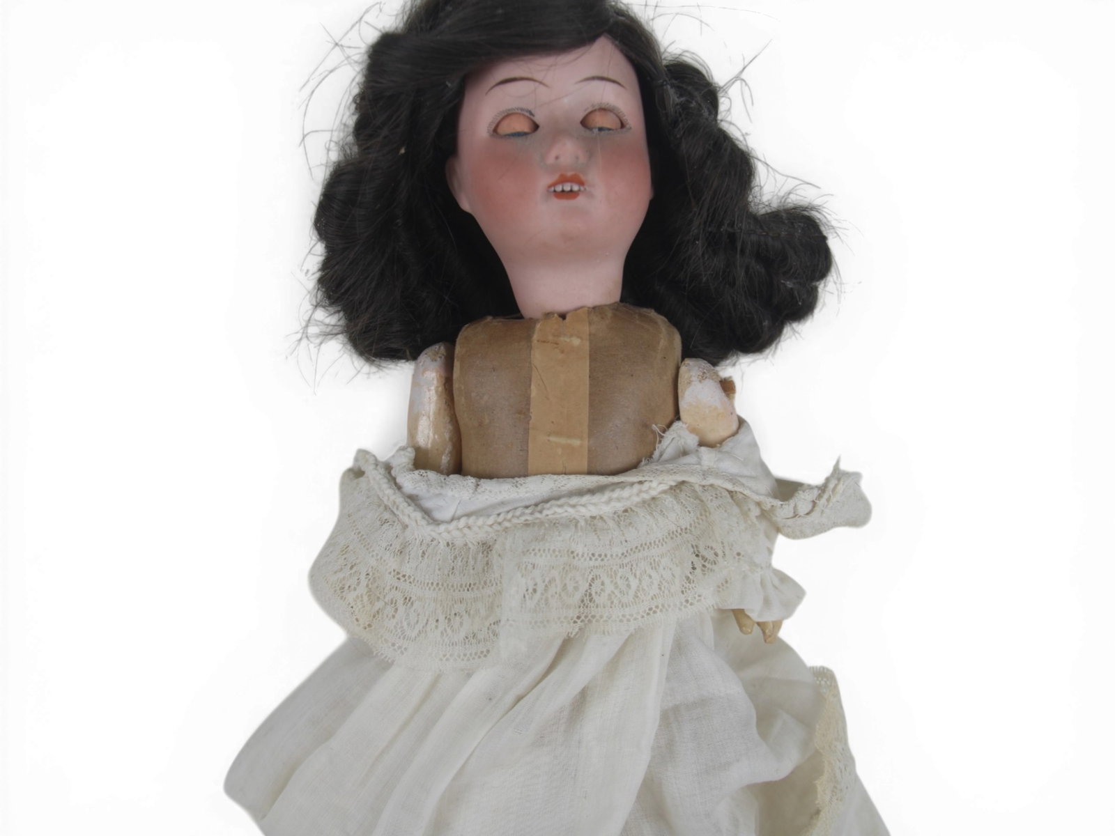 (2) German Bisque Head Dolls - 7