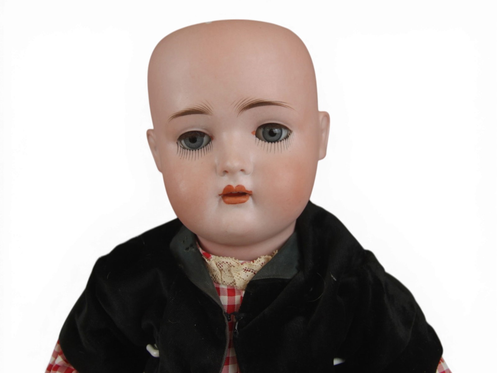 (2) German Bisque Head Dolls - 10