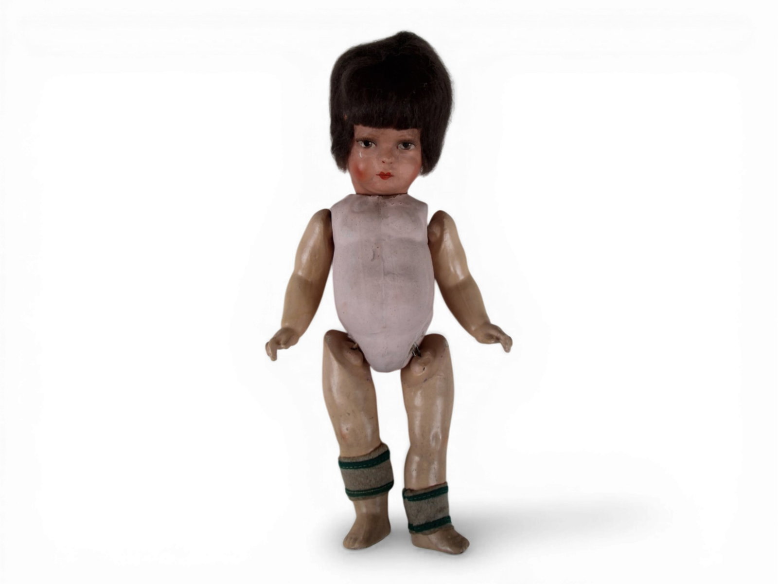 (4) Mixed Composition and Bisque Dolls - 9