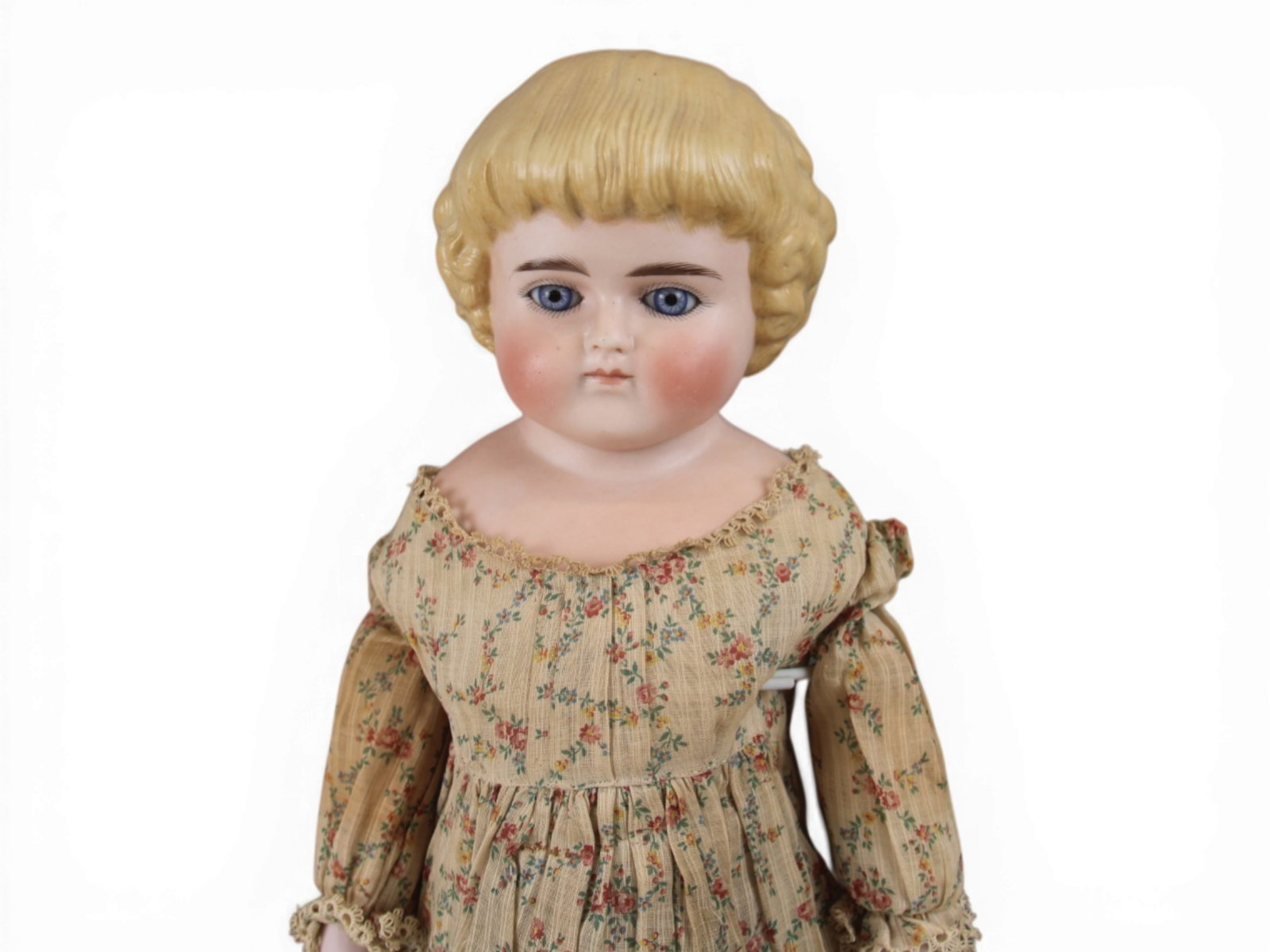 Tinted Bisque Shoulder Head Doll - 2