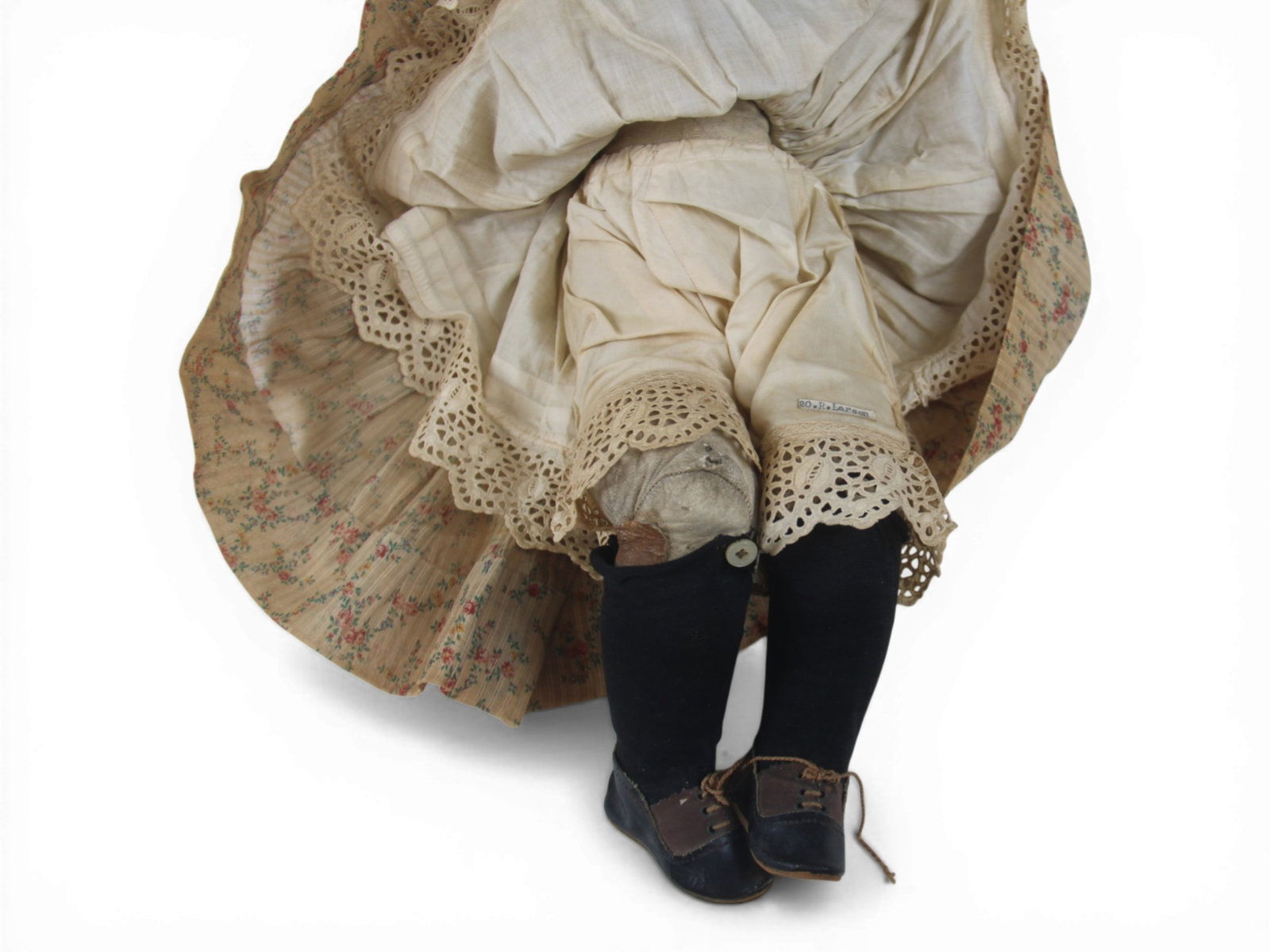 Tinted Bisque Shoulder Head Doll - 6