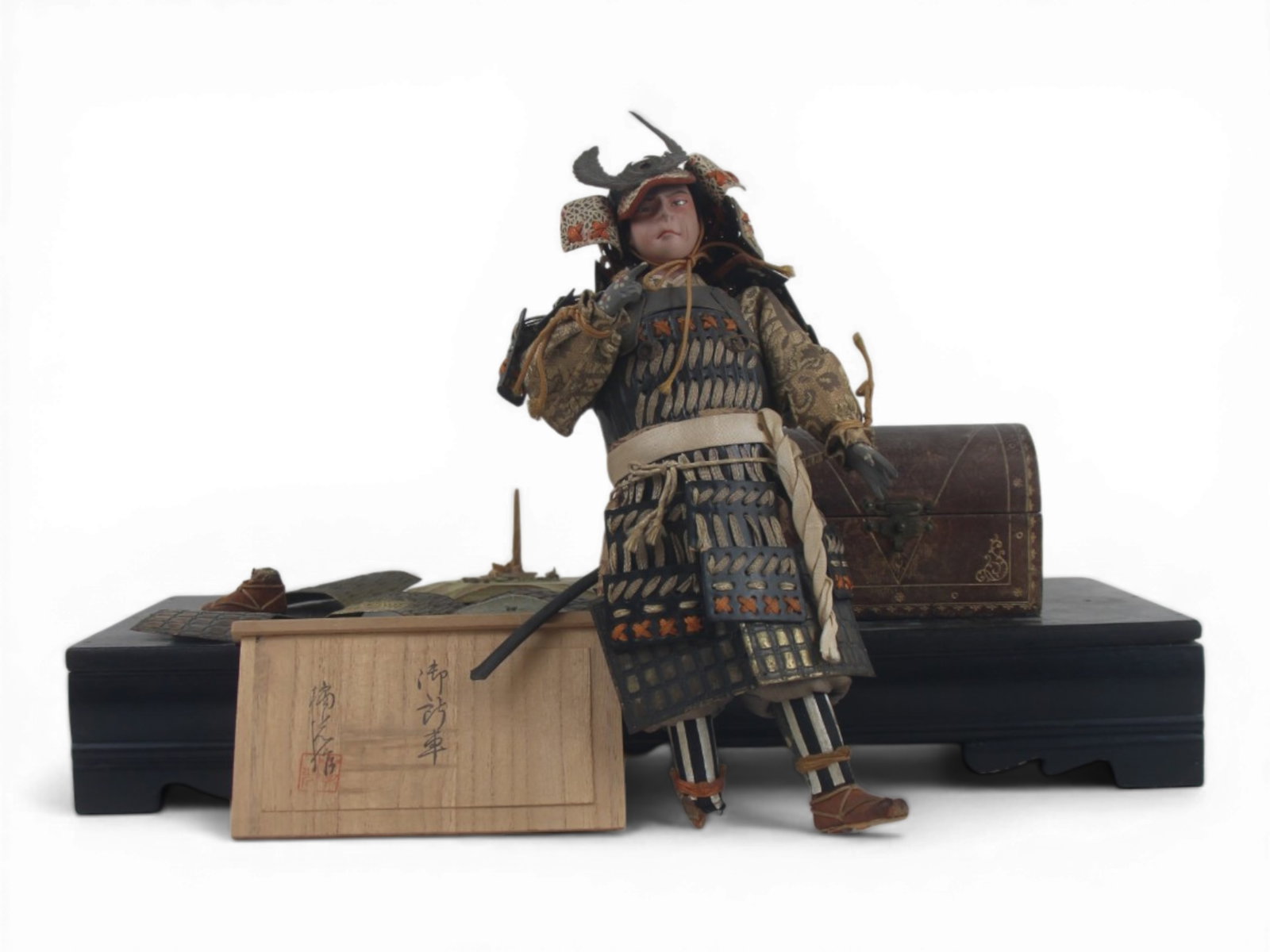 (3) Antique Samurai Dolls - 2