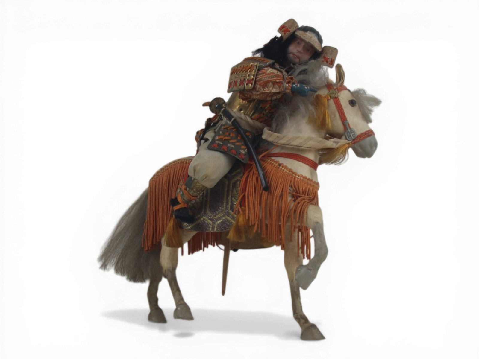 (3) Antique Samurai Dolls - 4