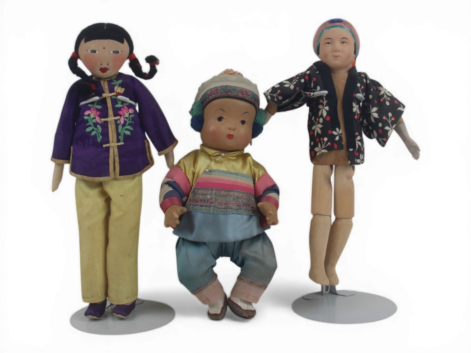 (3) Asian Dolls in Original Costumes (1 of 7)