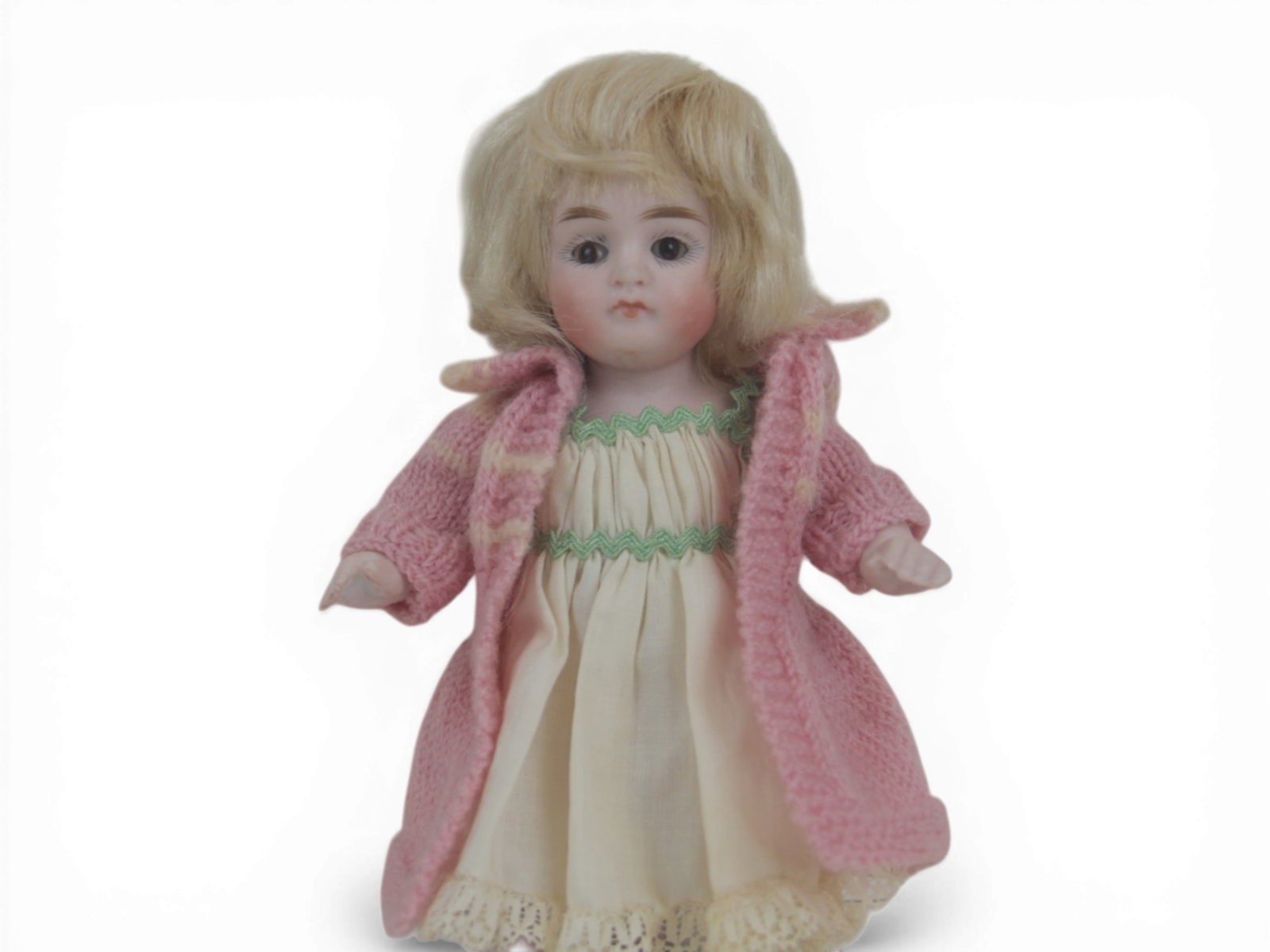 (3) German All Bisque Dolls - 6
