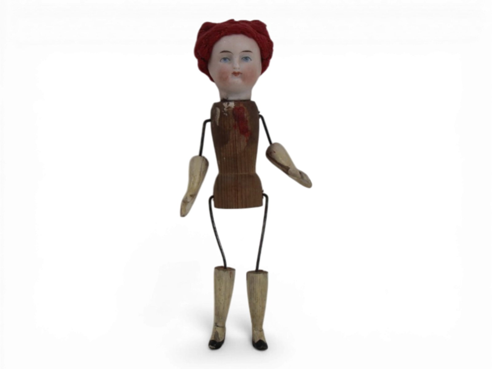 (4) Bisque Head Dolls - 12