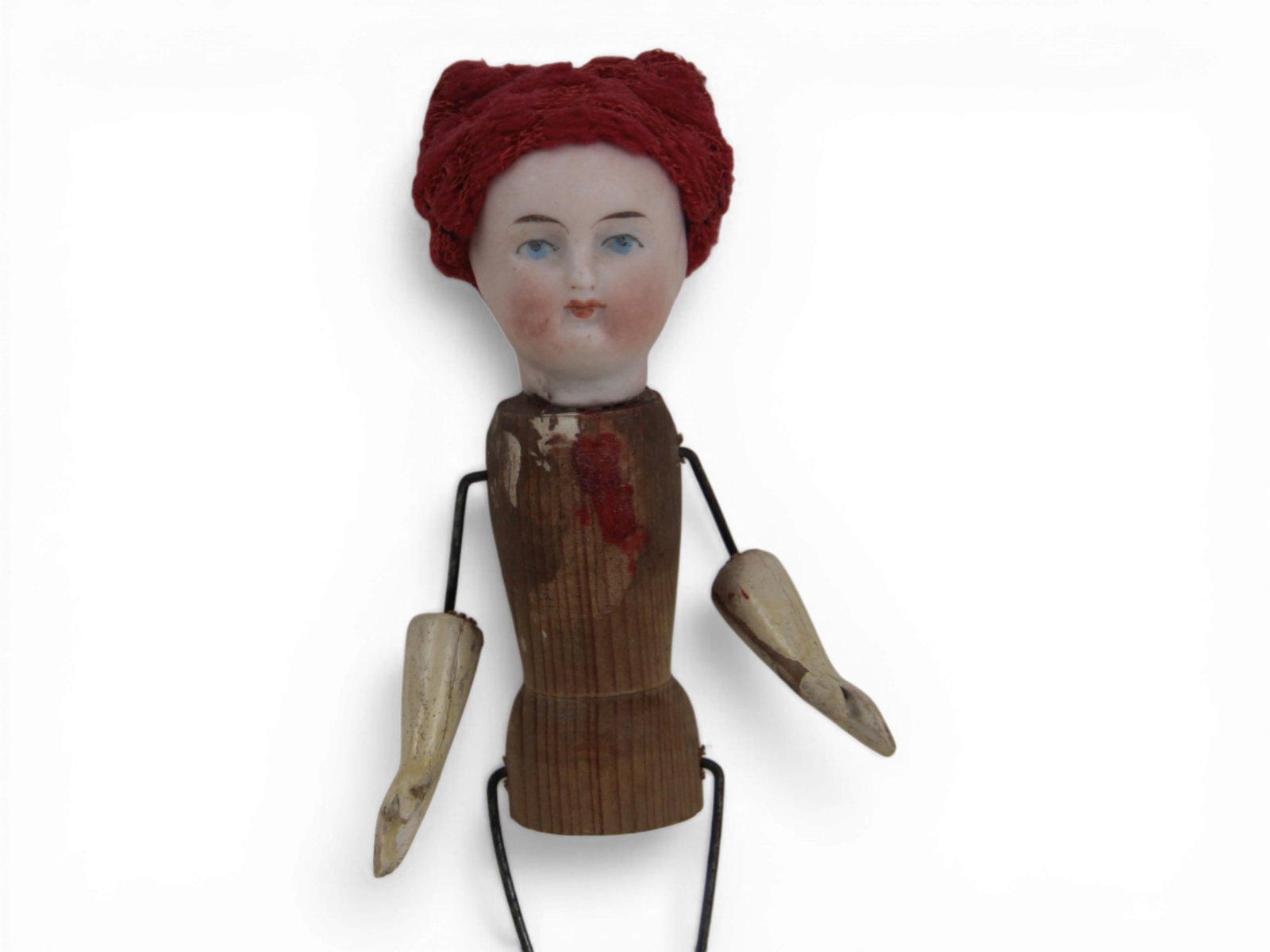 (4) Bisque Head Dolls - 13
