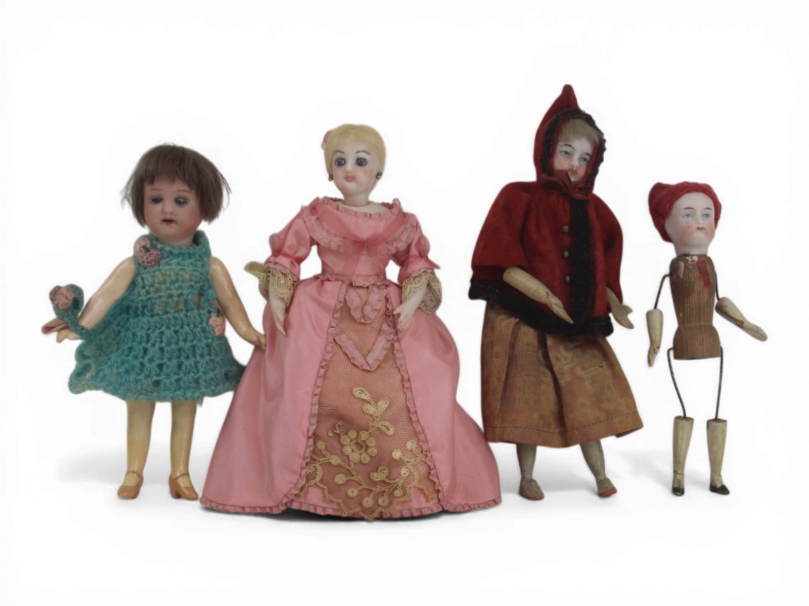 (4) Bisque Head Dolls (1 of 15)