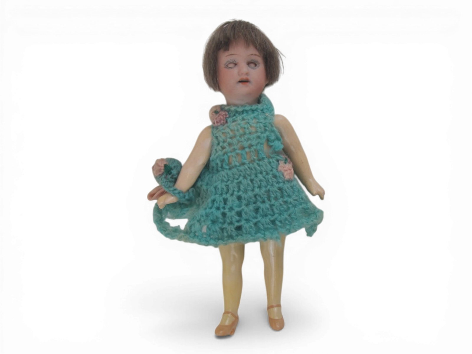 (4) Bisque Head Dolls - 3
