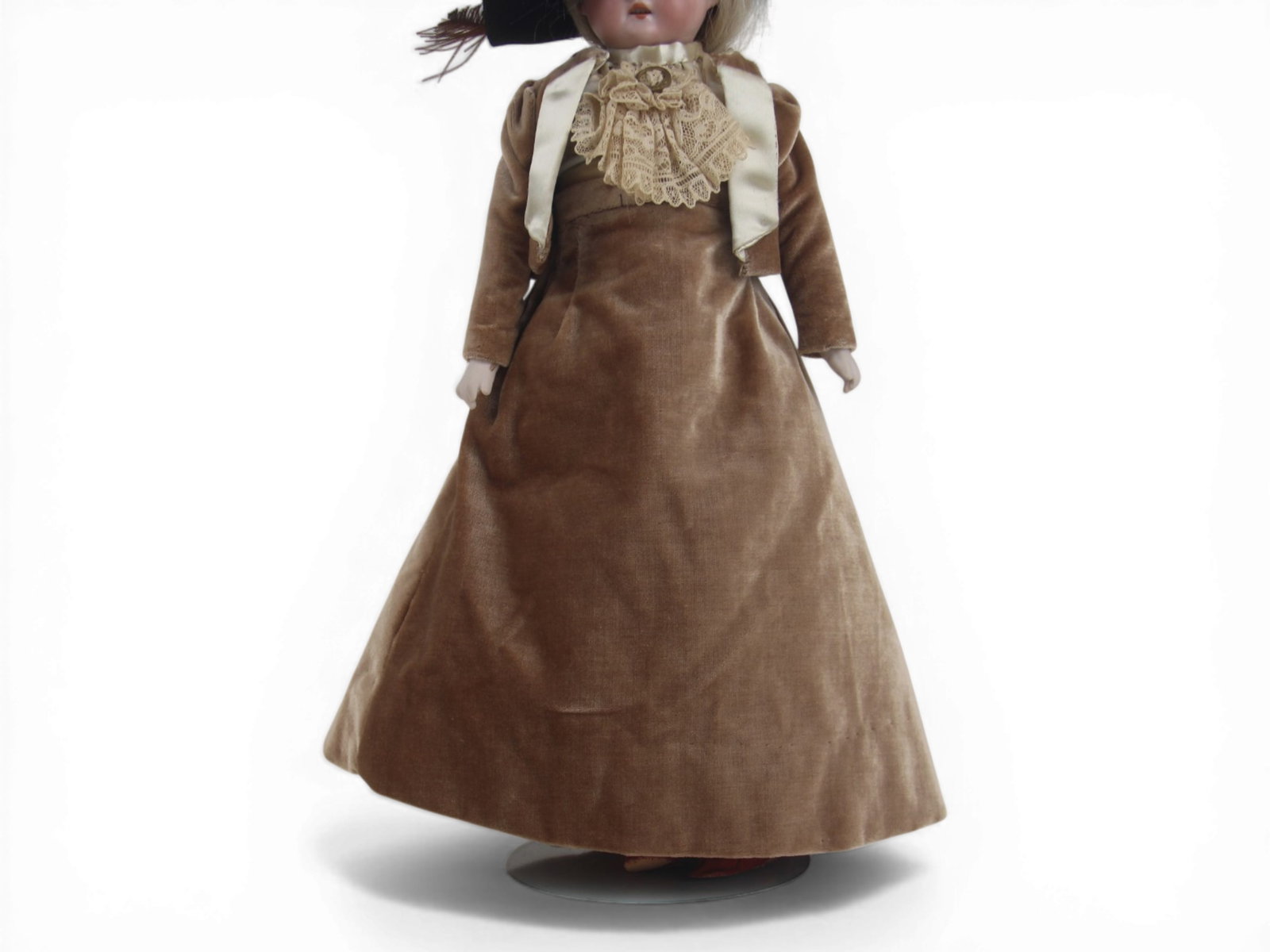(2) German Bisque Head Dolls - 10