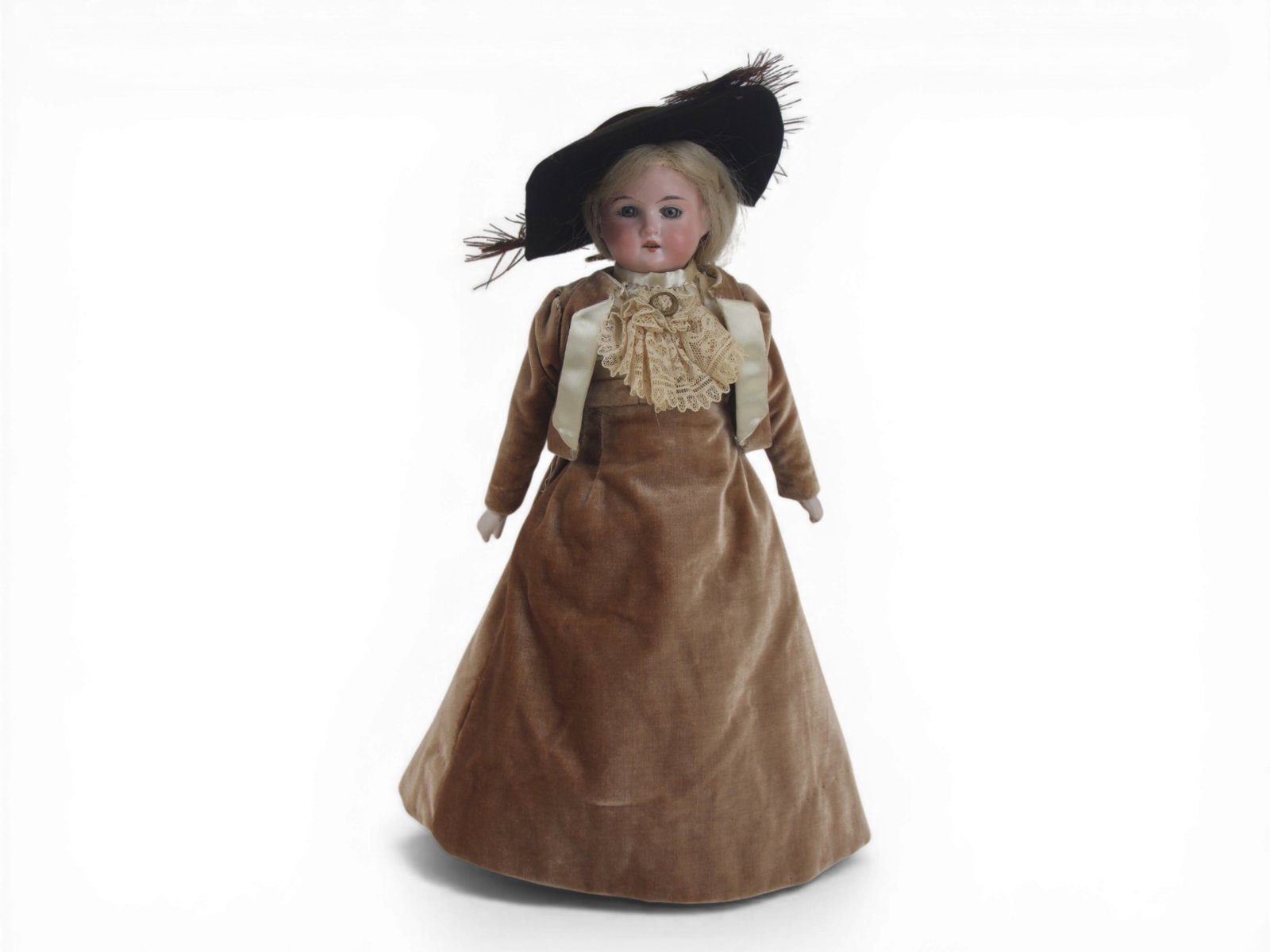 (2) German Bisque Head Dolls - 8